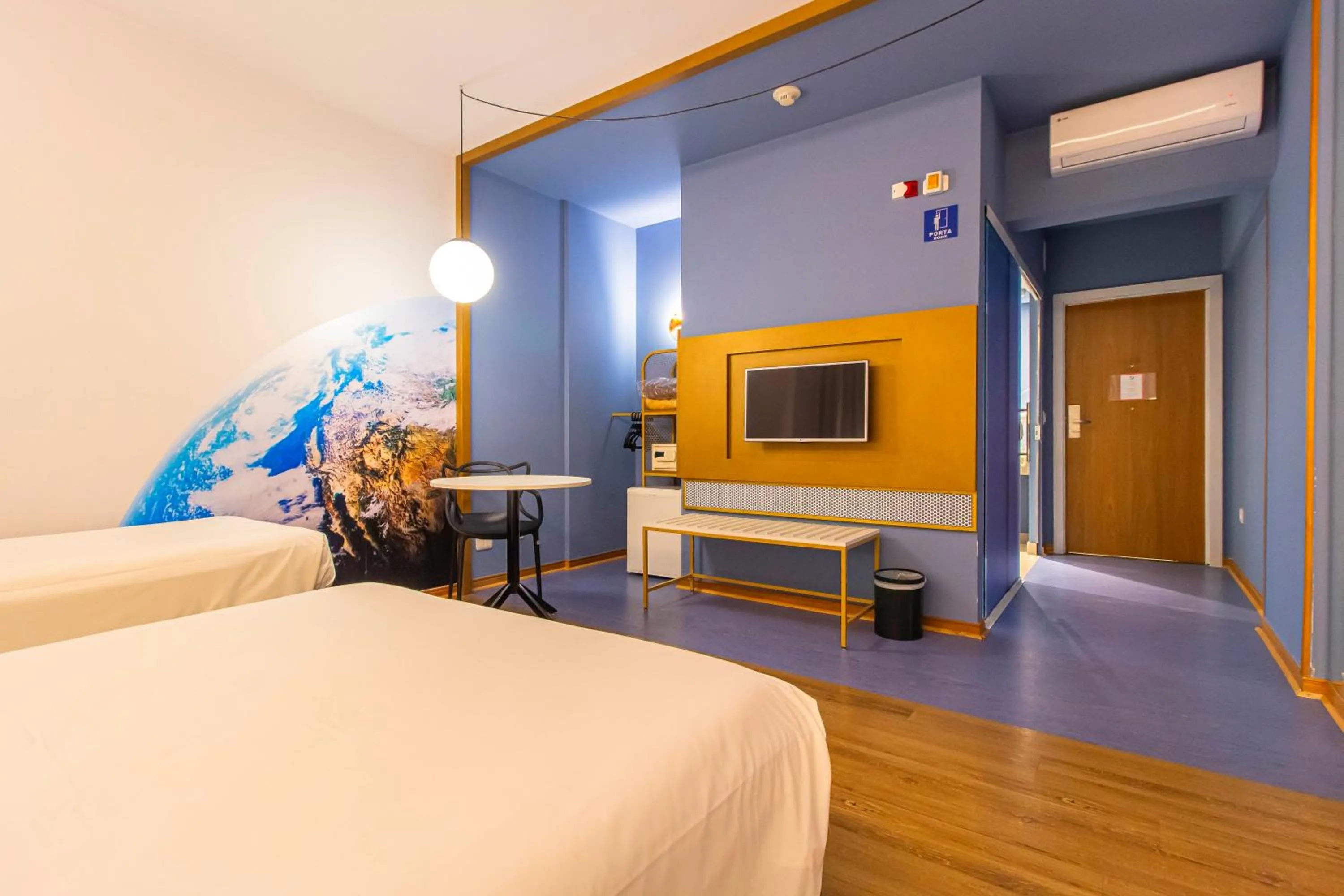 Bedroom, Bed in Hotel Euro Suite Curitiba Batel By Nacional Inn