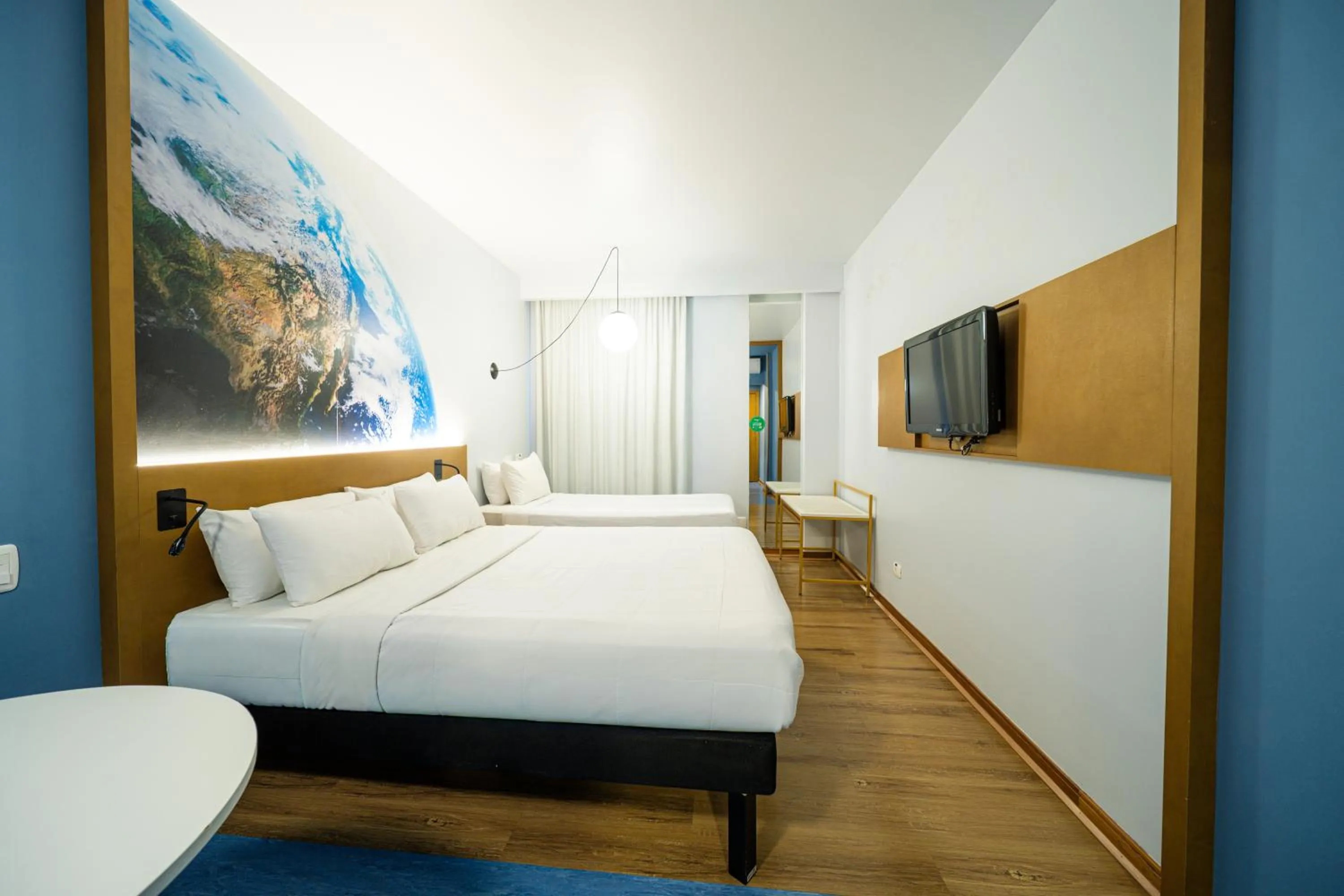 Bedroom, Bed in Hotel Euro Suite Curitiba Batel By Nacional Inn