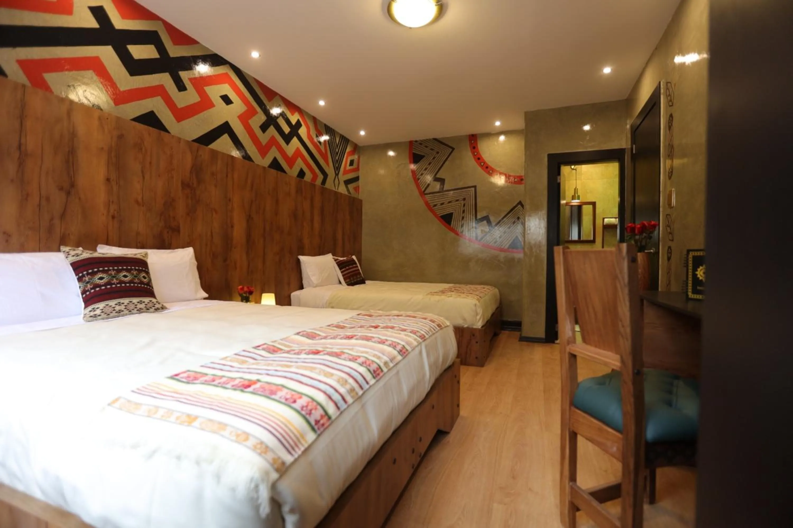 Bed in Chakana Hotel Boutique Mariscal