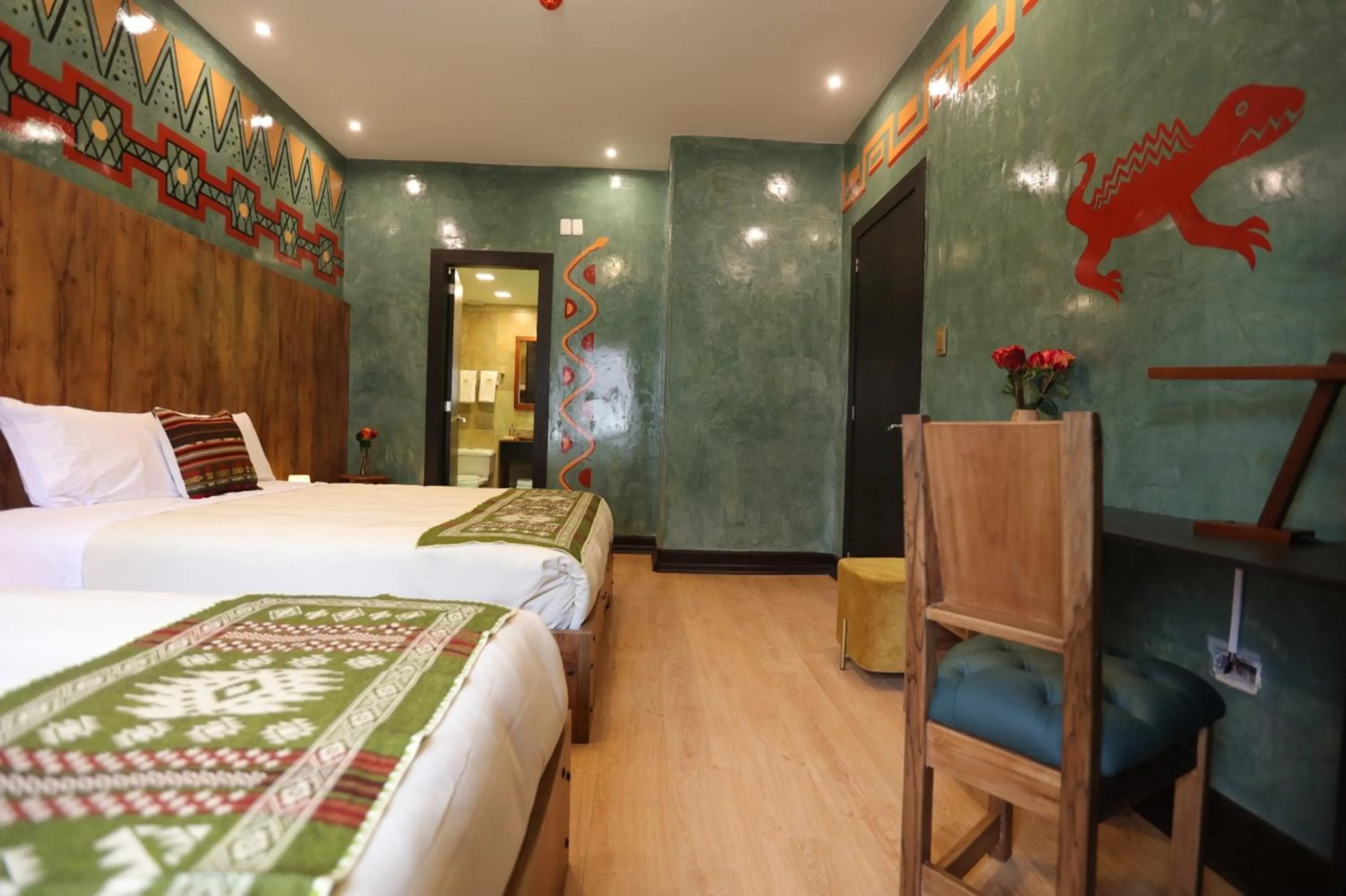 Bed in Chakana Hotel Boutique Mariscal