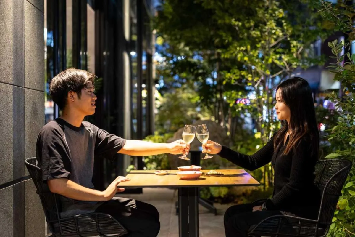 Lounge or bar in Hiyori Hotel Osaka Namba Station