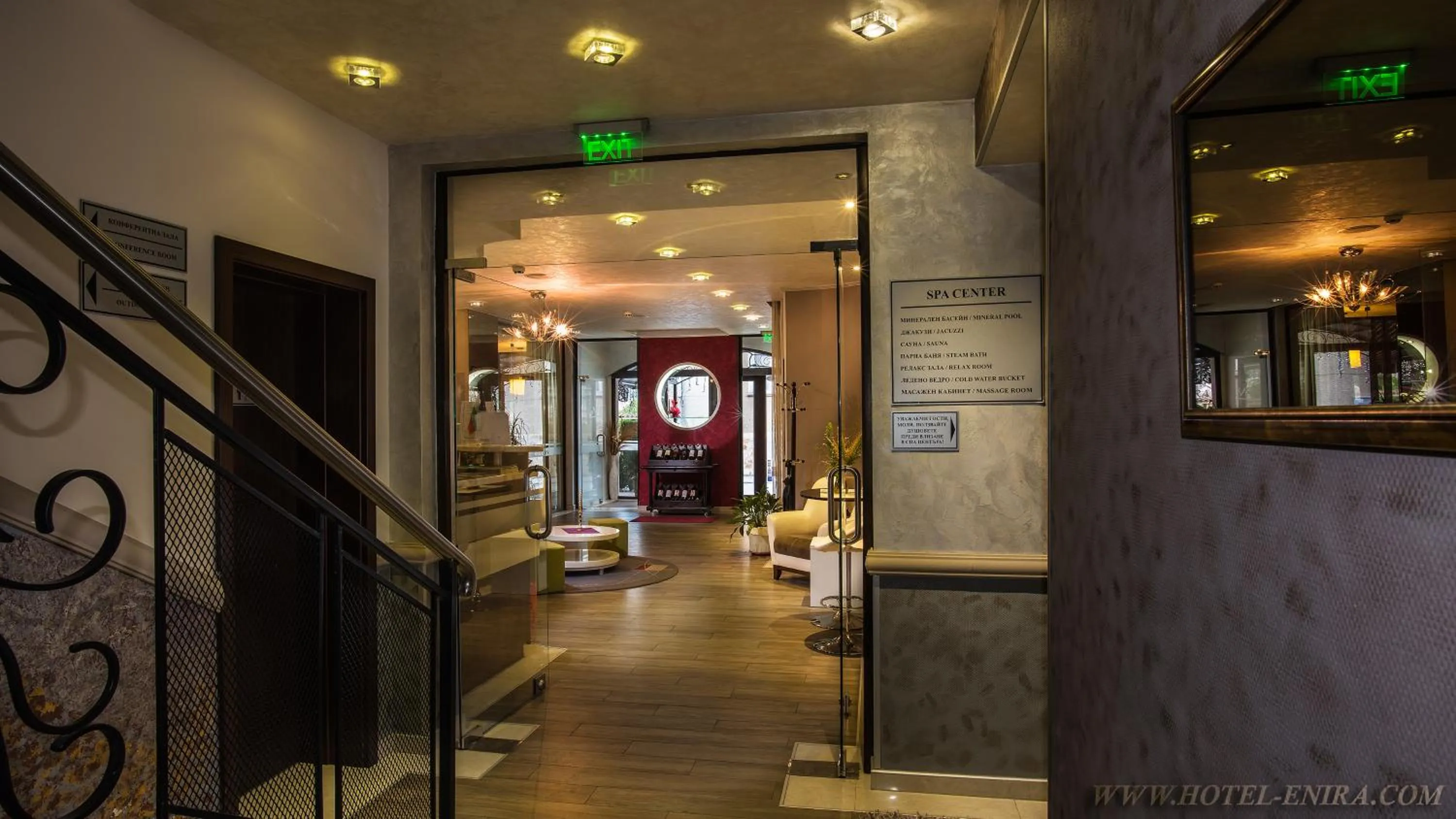 Text overlay in Enira Spa Hotel