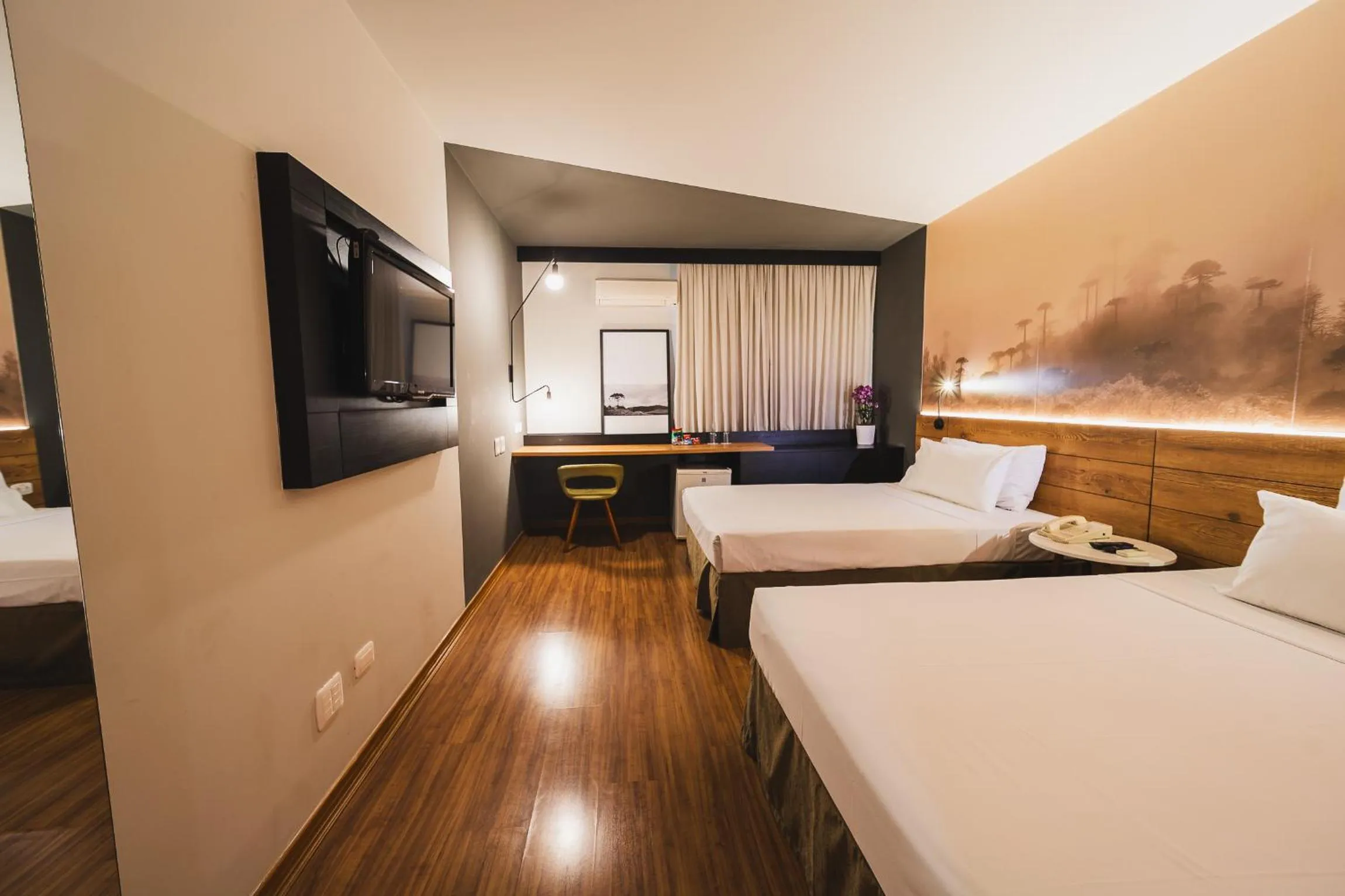 Bed in Hotel Cassino Tower Curitiba Aeroporto By Nacional Inn