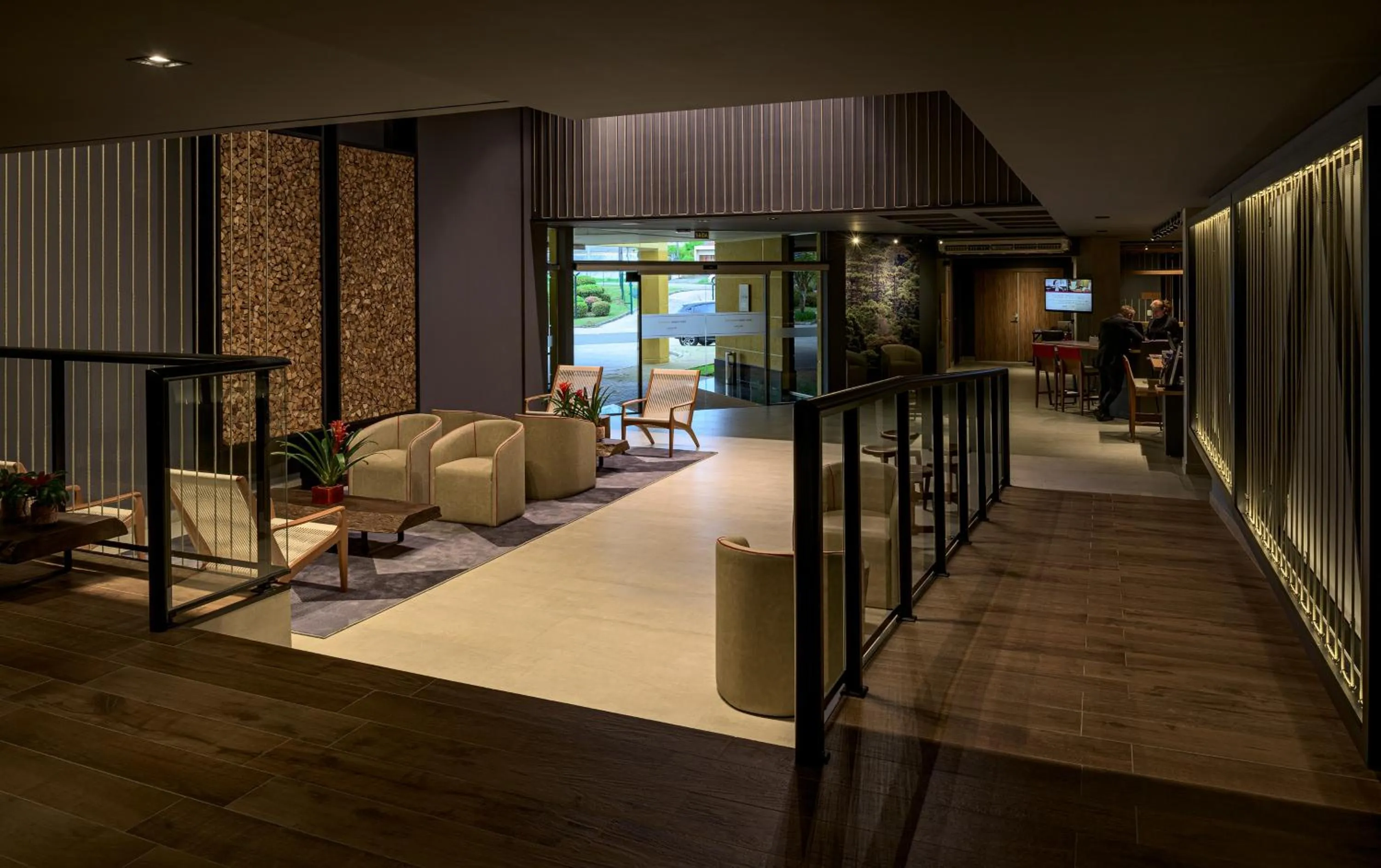 Lobby or reception in Hotel Cassino Tower Curitiba Aeroporto By Nacional Inn