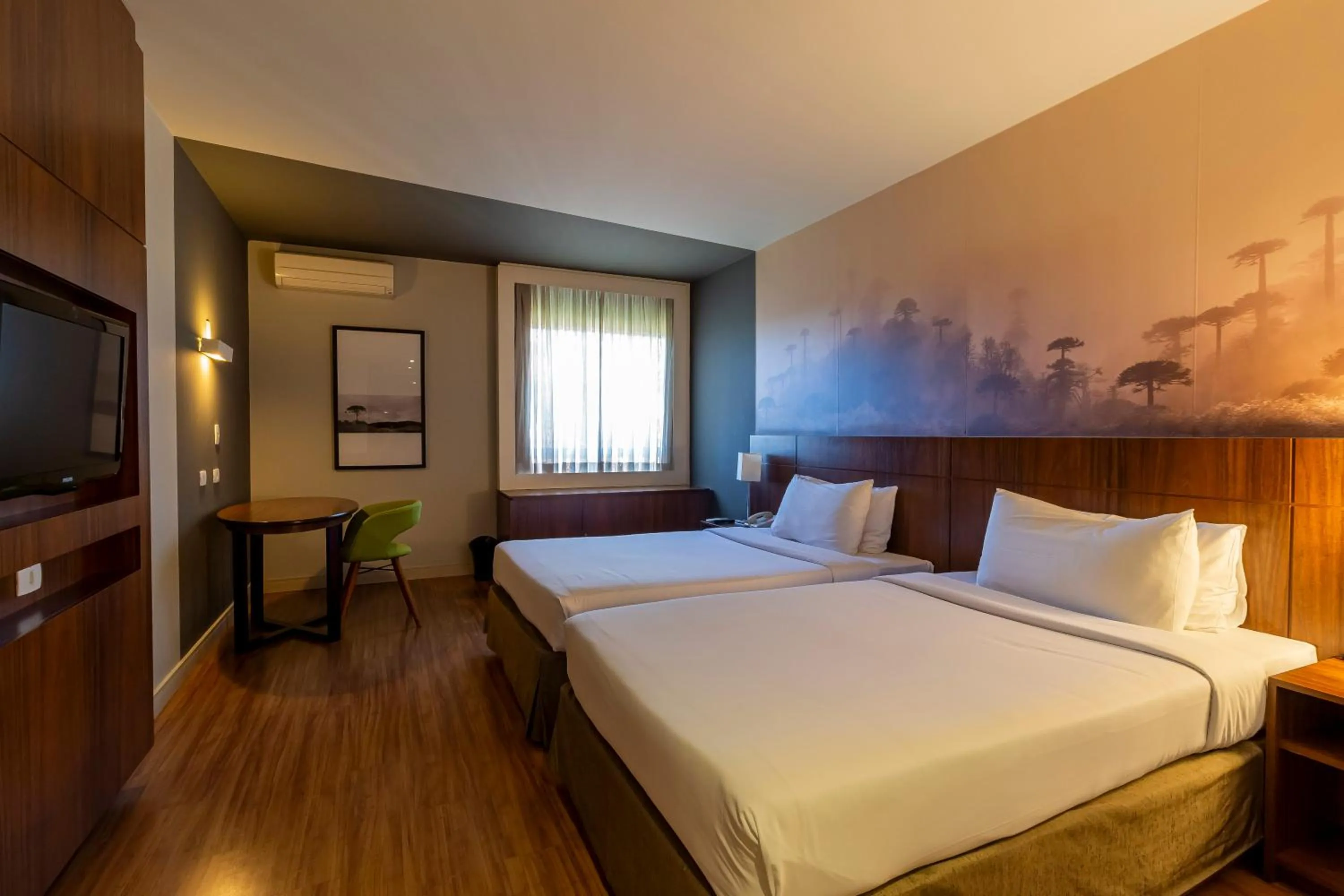 Bedroom, Bed in Hotel Cassino Tower Curitiba Aeroporto By Nacional Inn