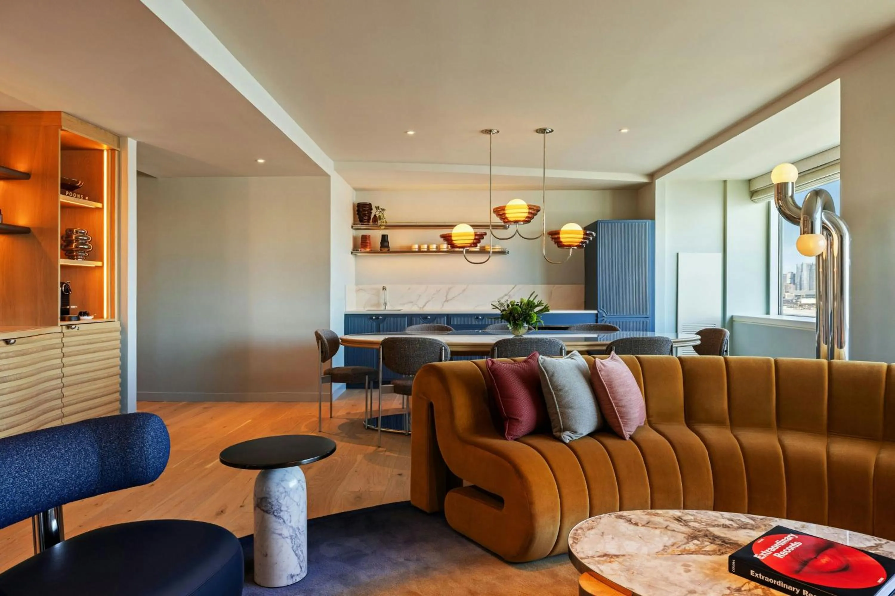 Living room in W Hoboken