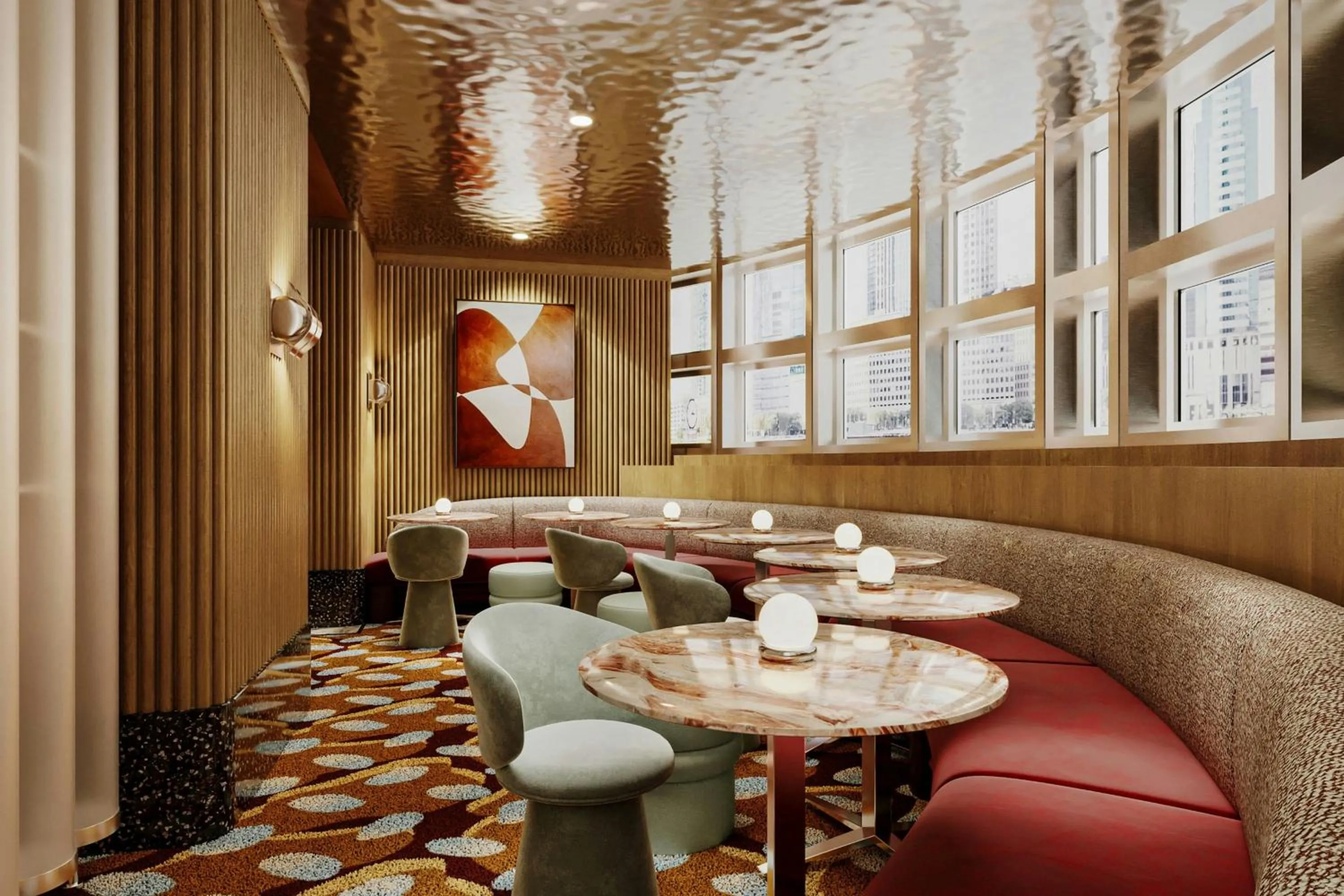 Living room in W Hoboken