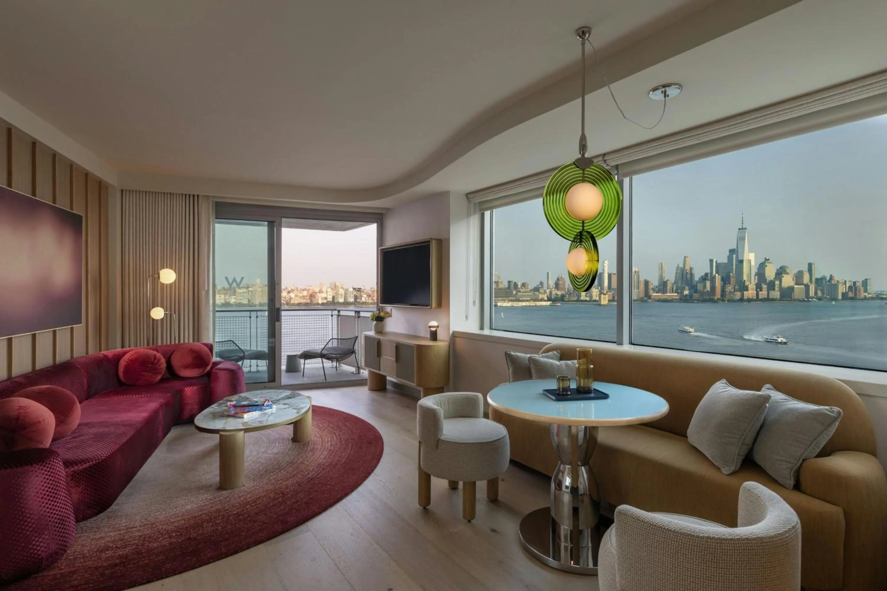 Living room in W Hoboken