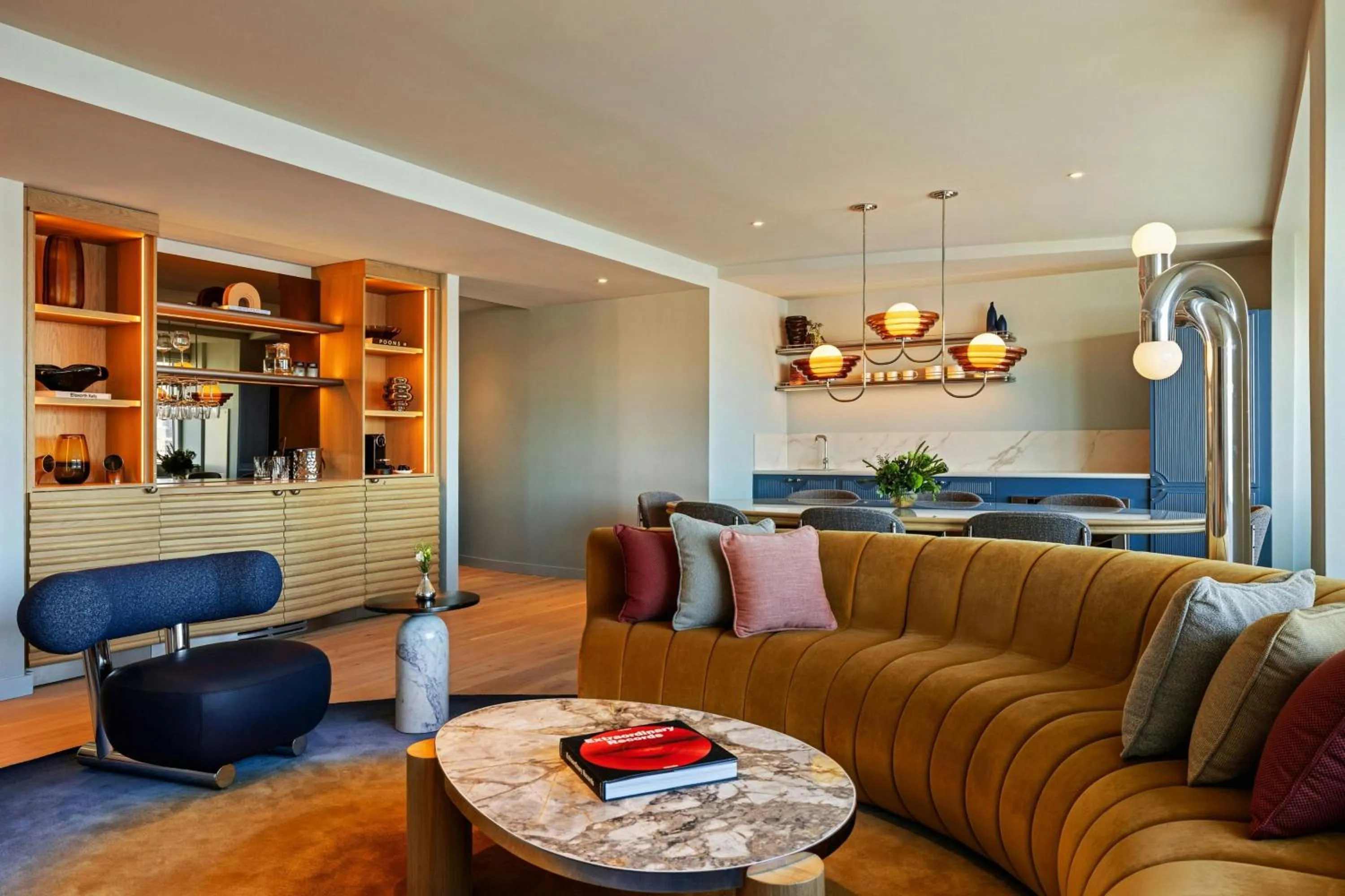 Living room in W Hoboken