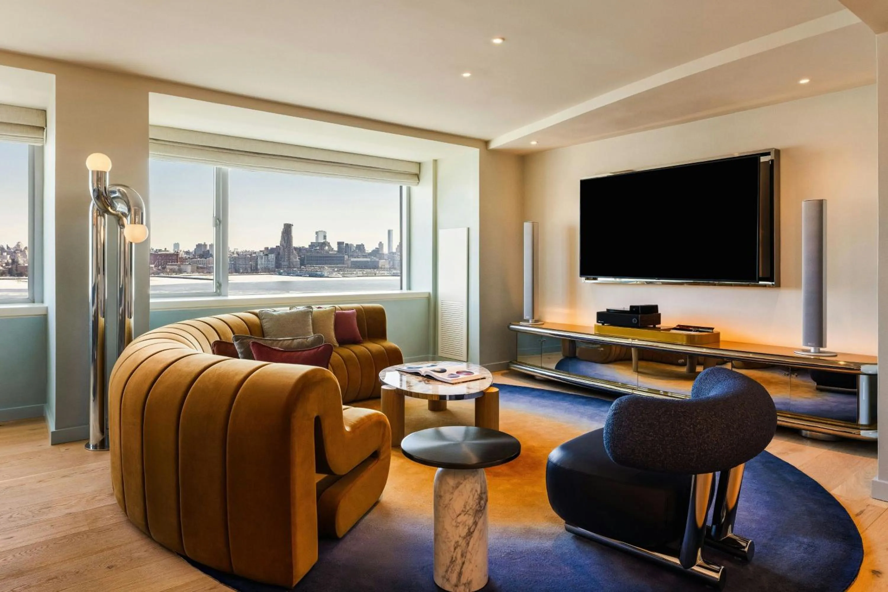 Living room in W Hoboken