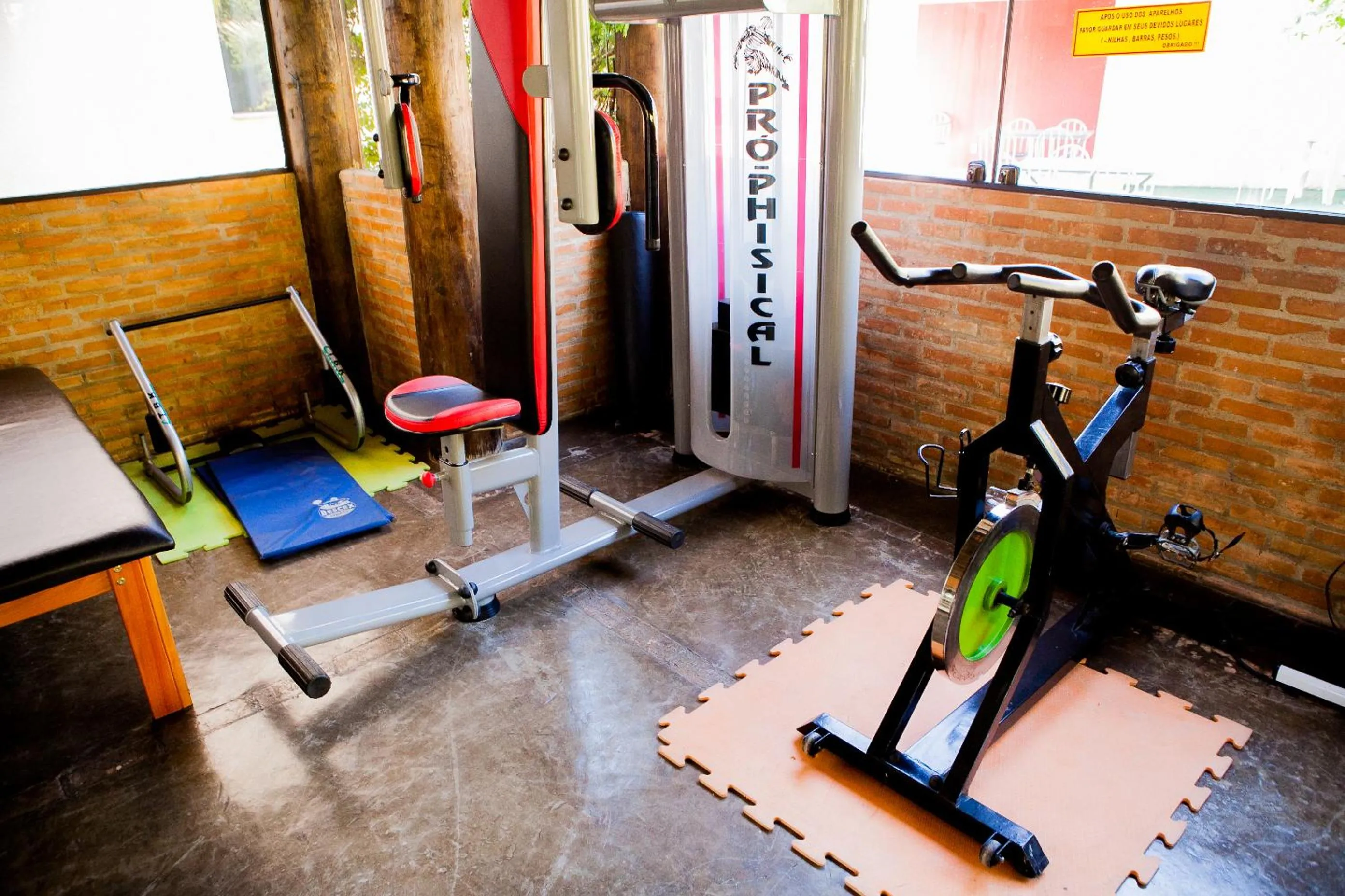 Fitness centre/facilities in Hotel Porto dos Milagres