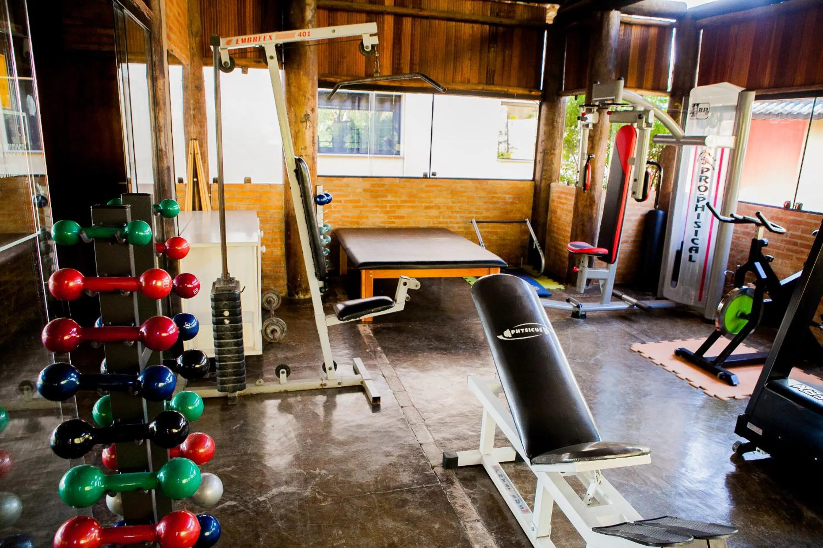 Fitness centre/facilities in Hotel Porto dos Milagres