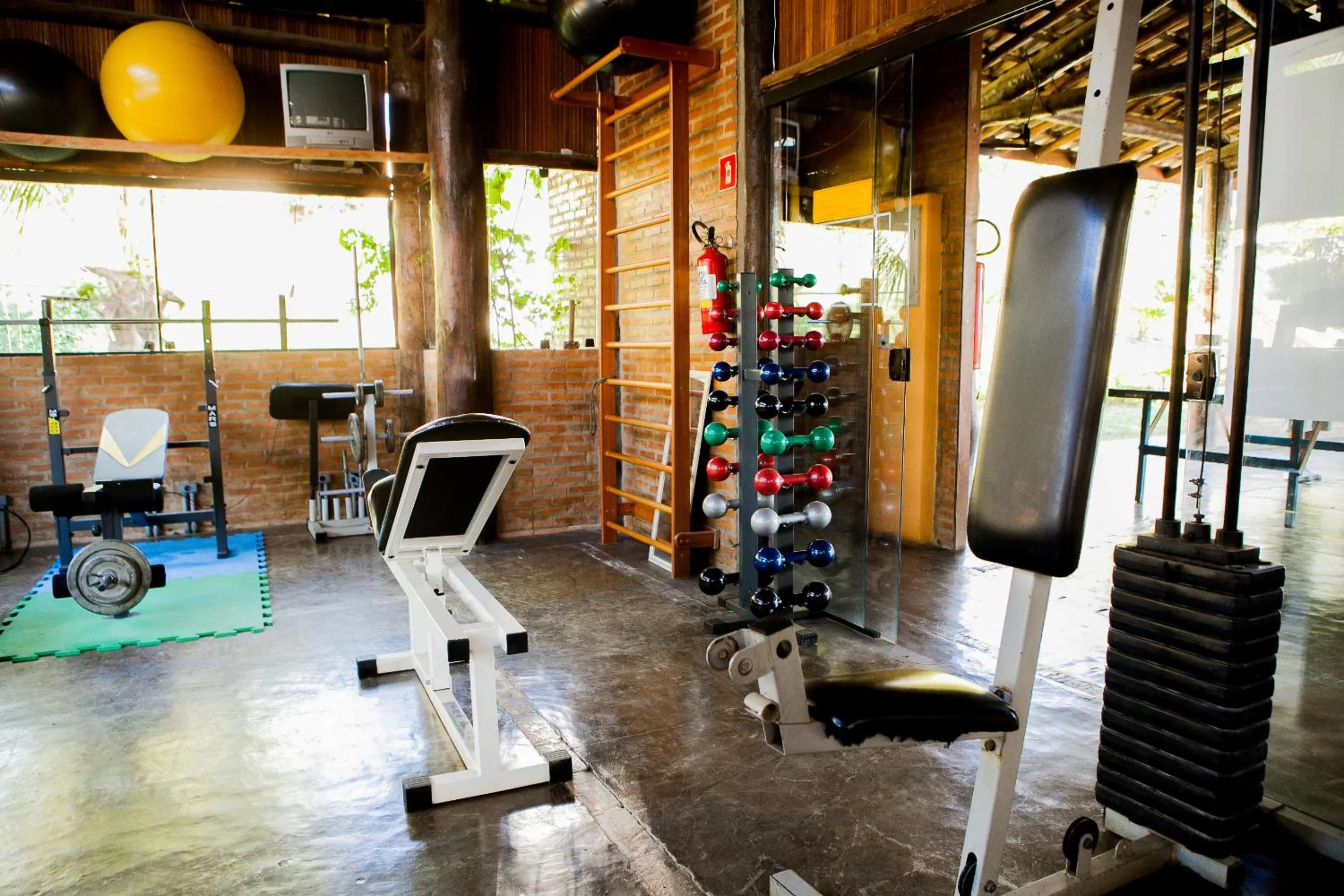 Fitness centre/facilities in Hotel Porto dos Milagres
