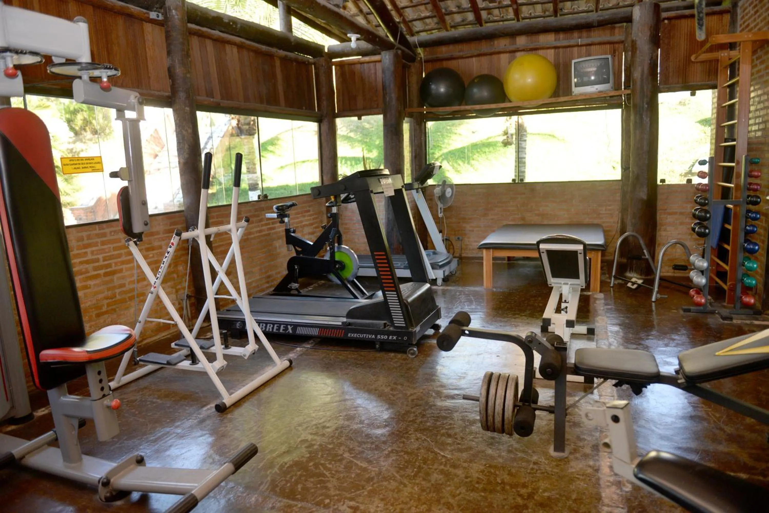 Fitness centre/facilities in Hotel Porto dos Milagres
