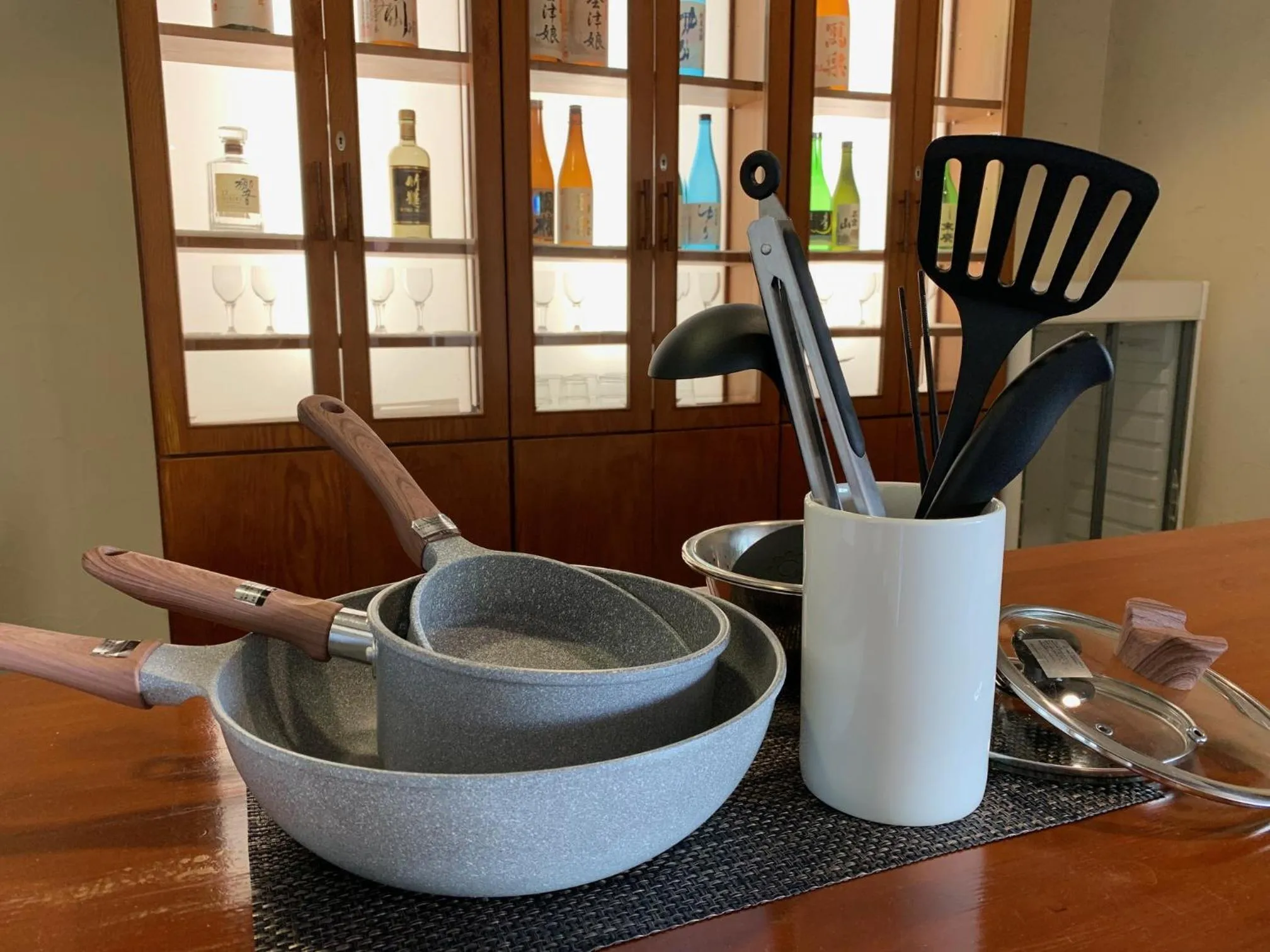 Communal kitchen in Lake View Inawashiro