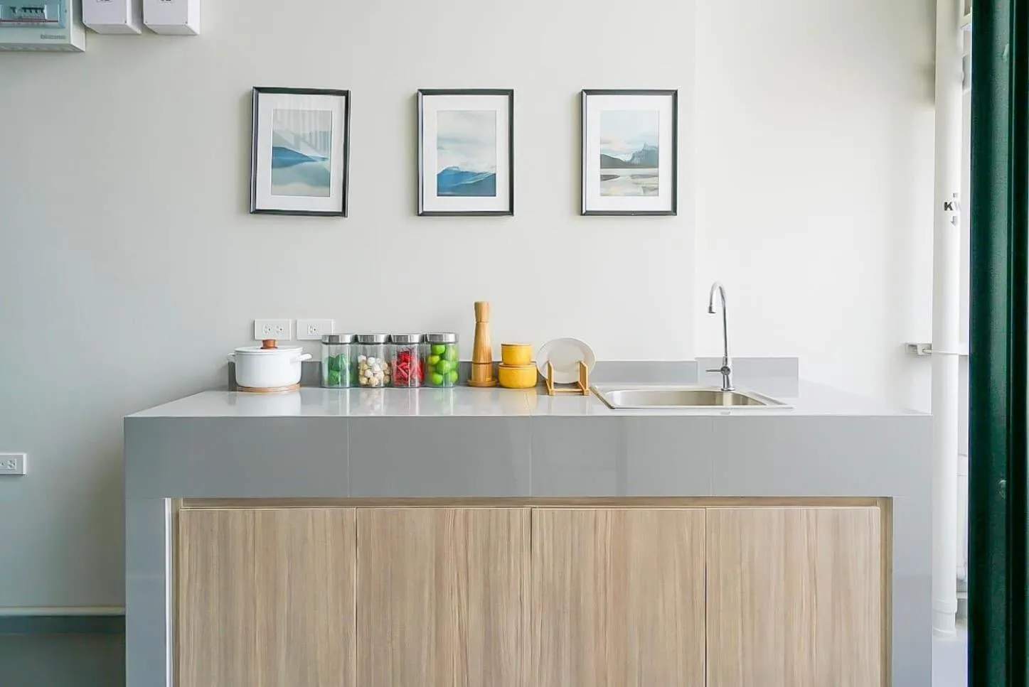 Kitchen or kitchenette, Kitchen/Kitchenette in Q-Box Hotel Bangkok Blossom (SHA Plus)