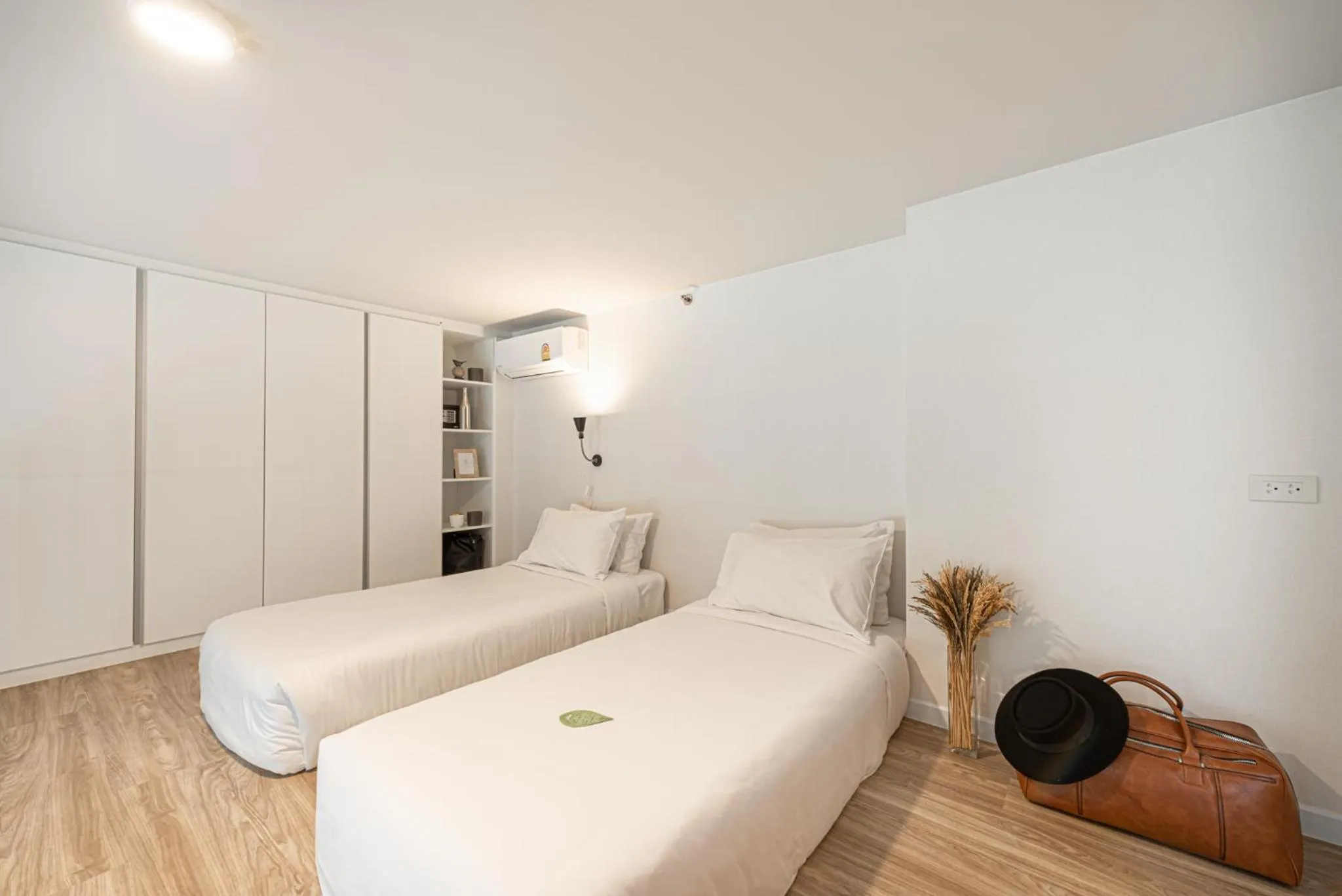 Bed in Q-Box Hotel Bangkok Blossom (SHA Plus)