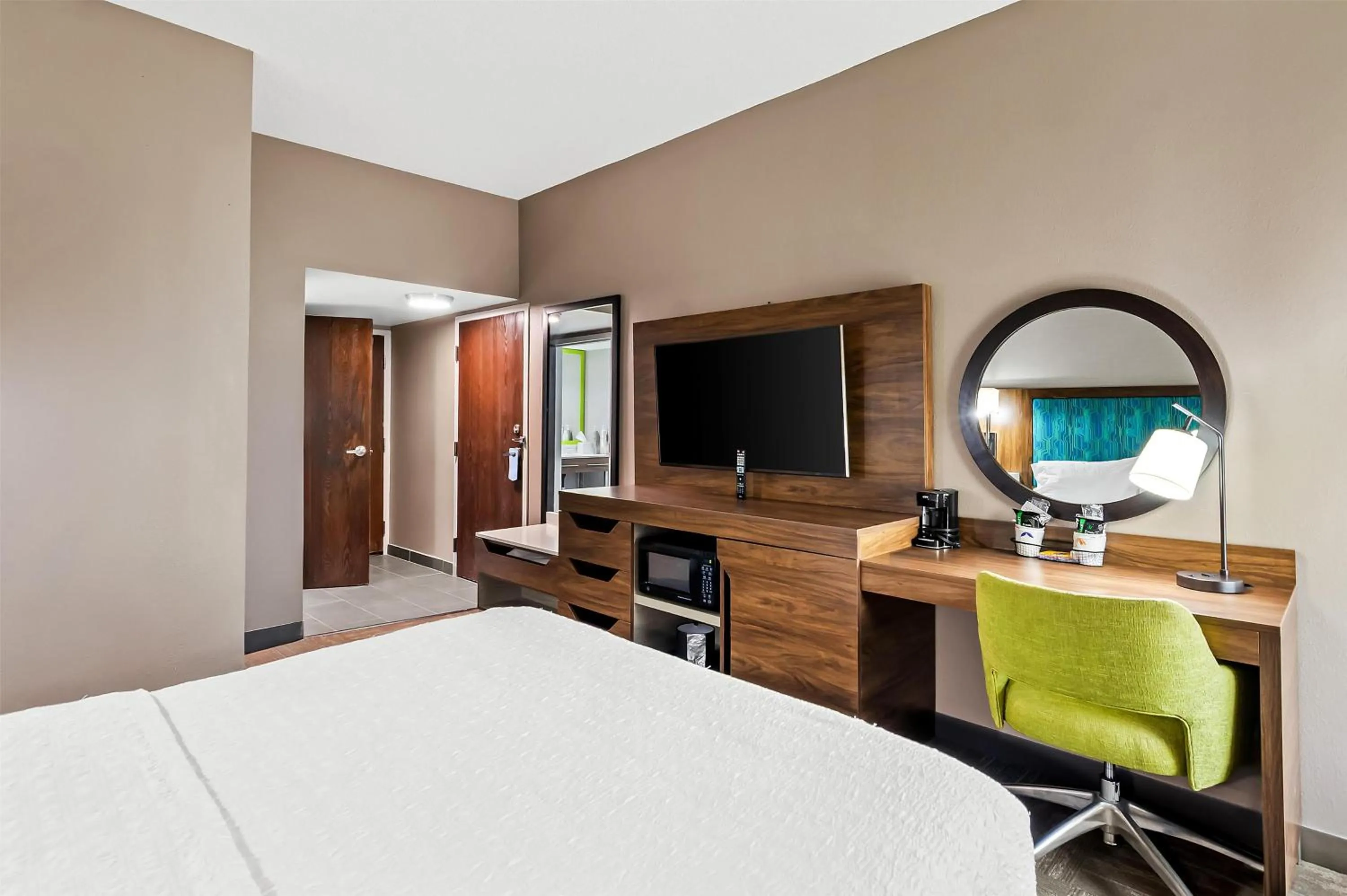 Bed in Hampton Inn Princeton