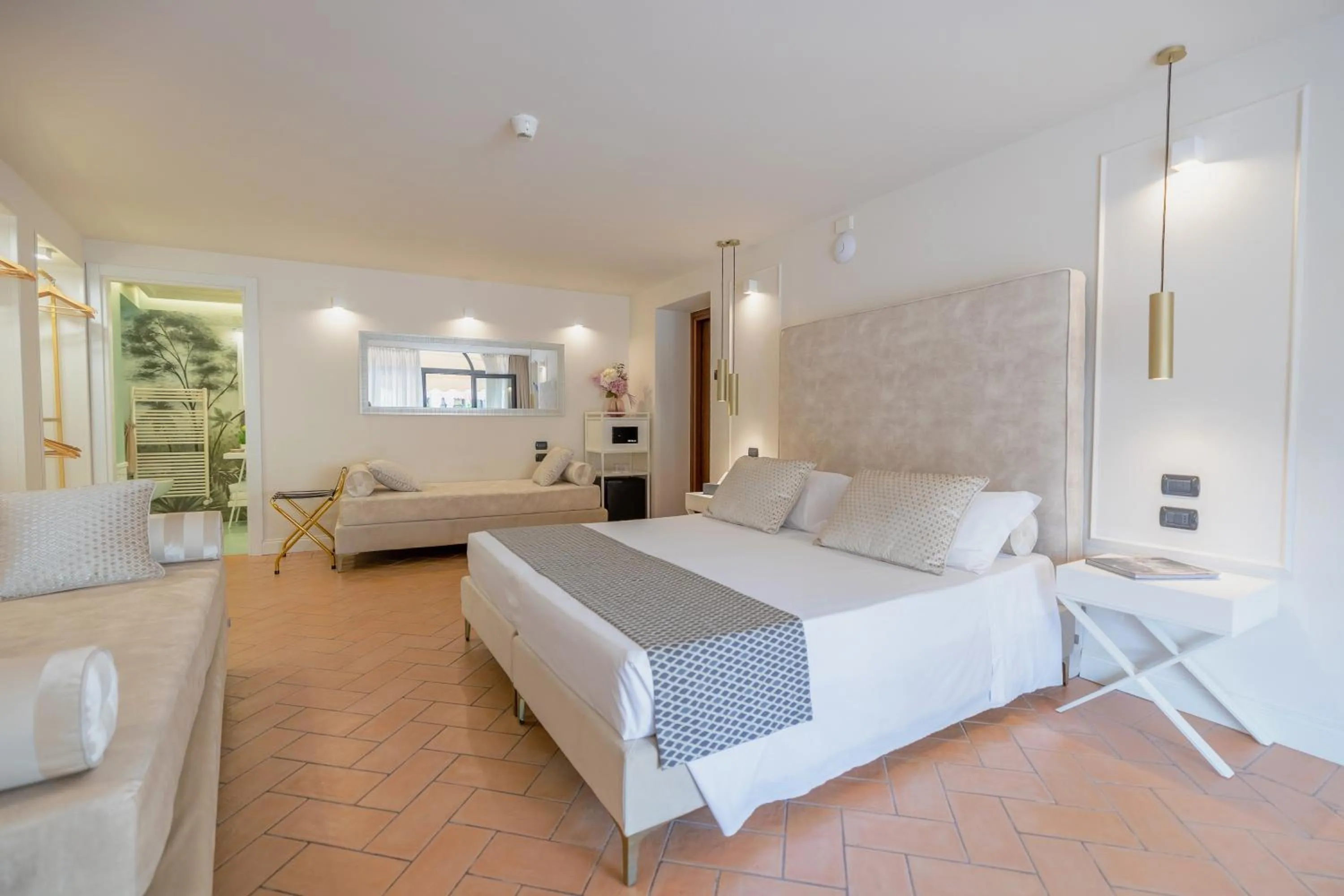 Bed in Hotel Villa Cariola