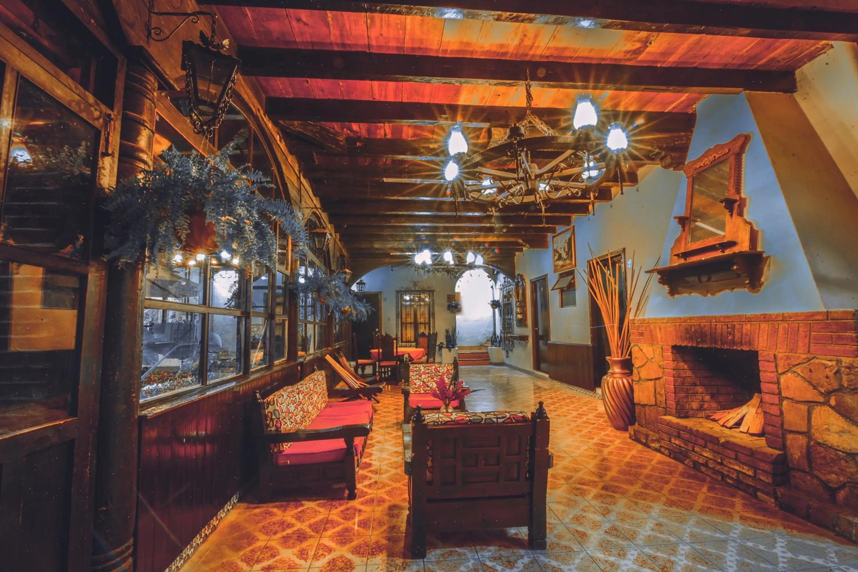 Living room in Hotel Palacio de Moctezuma