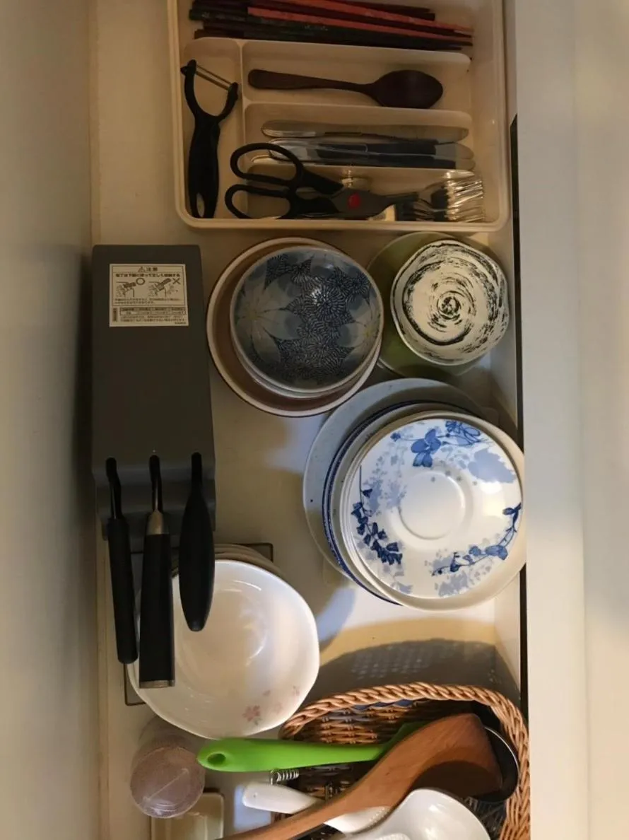 Kitchen or kitchenette in Saiinkaku Kyoto Tanbaguchi Japanese Garden House