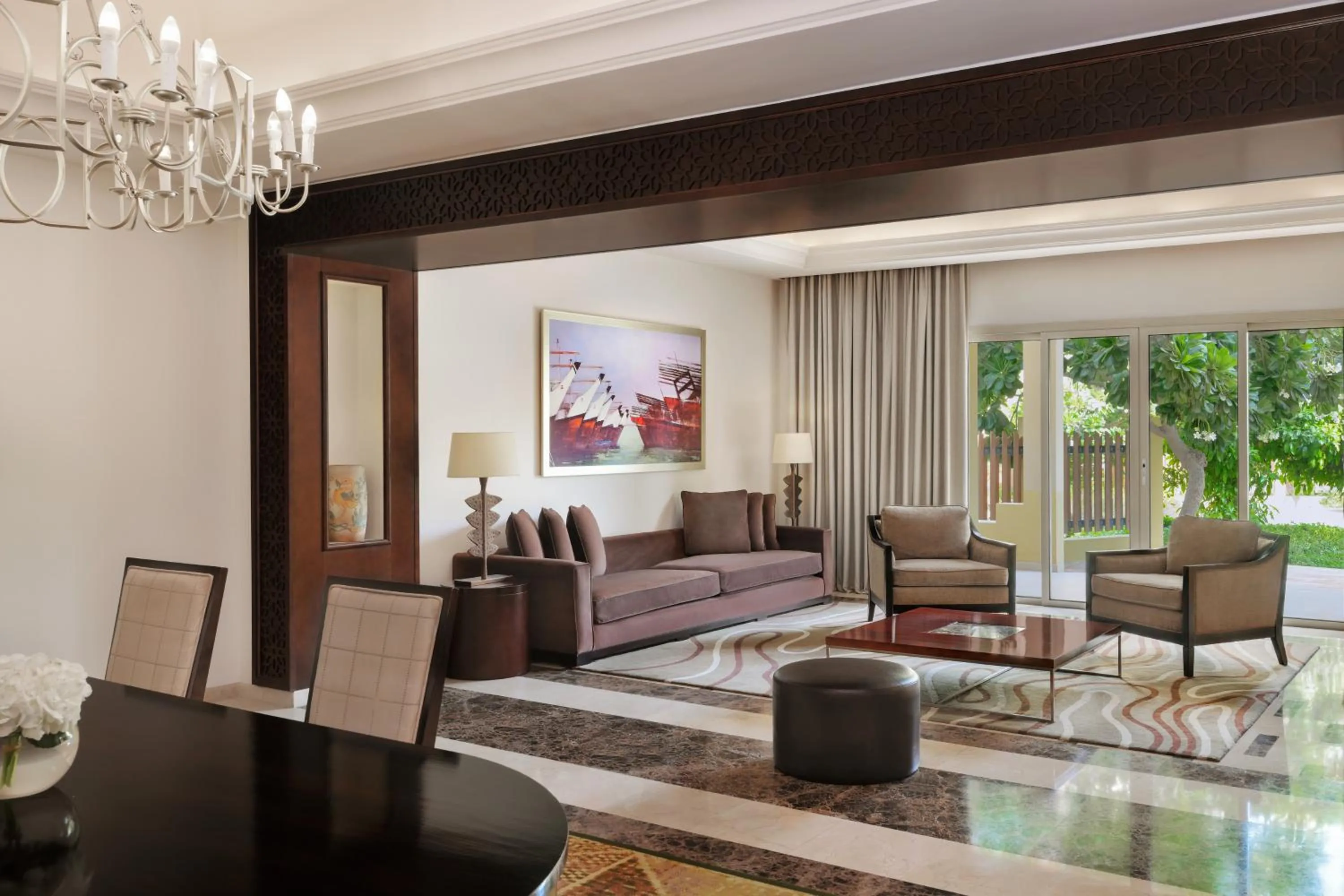 Living room in Grand Hyatt Doha Hotel & Villas