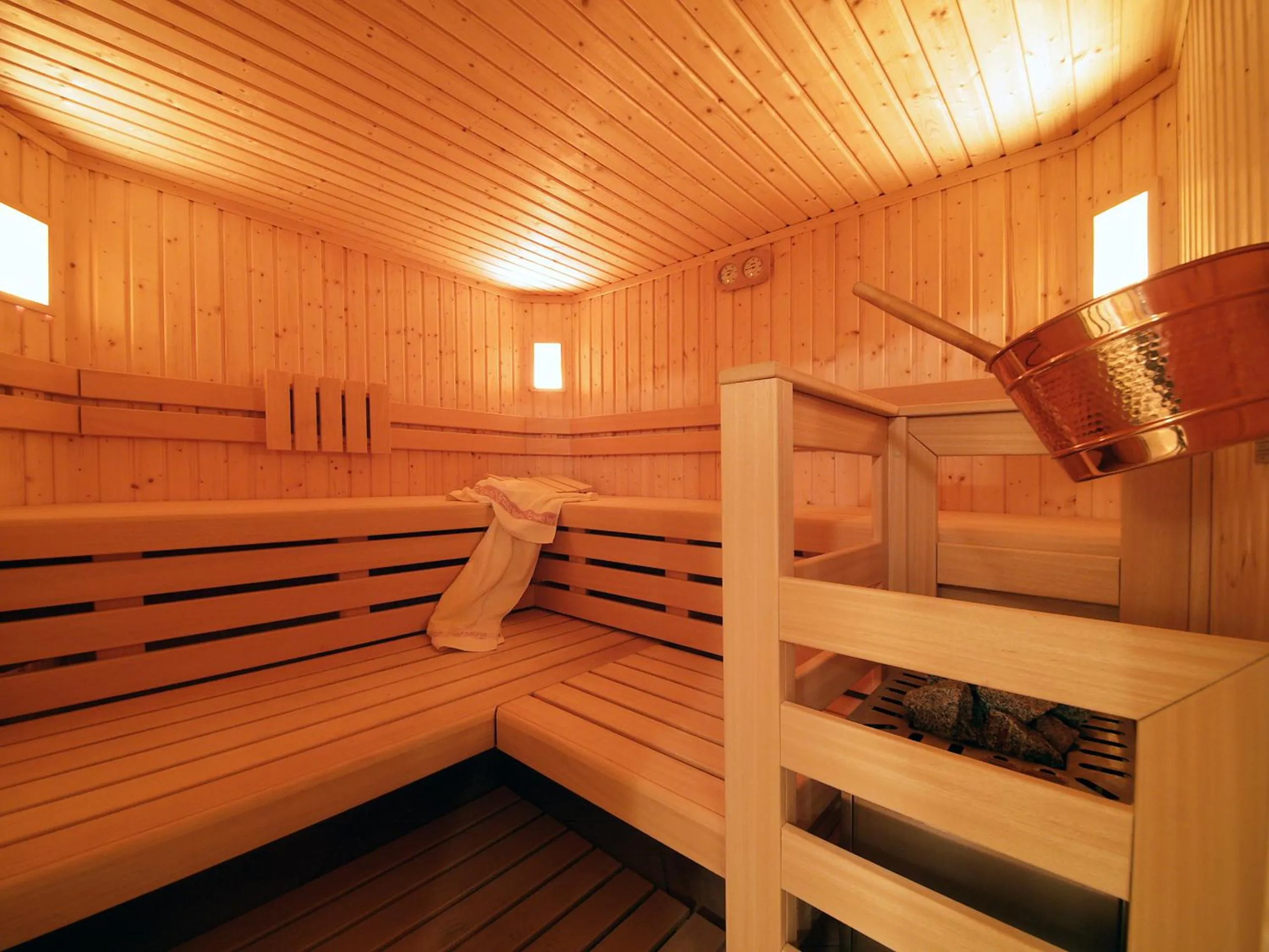 Sauna in Appartement Hotel Erlhof Deluxe