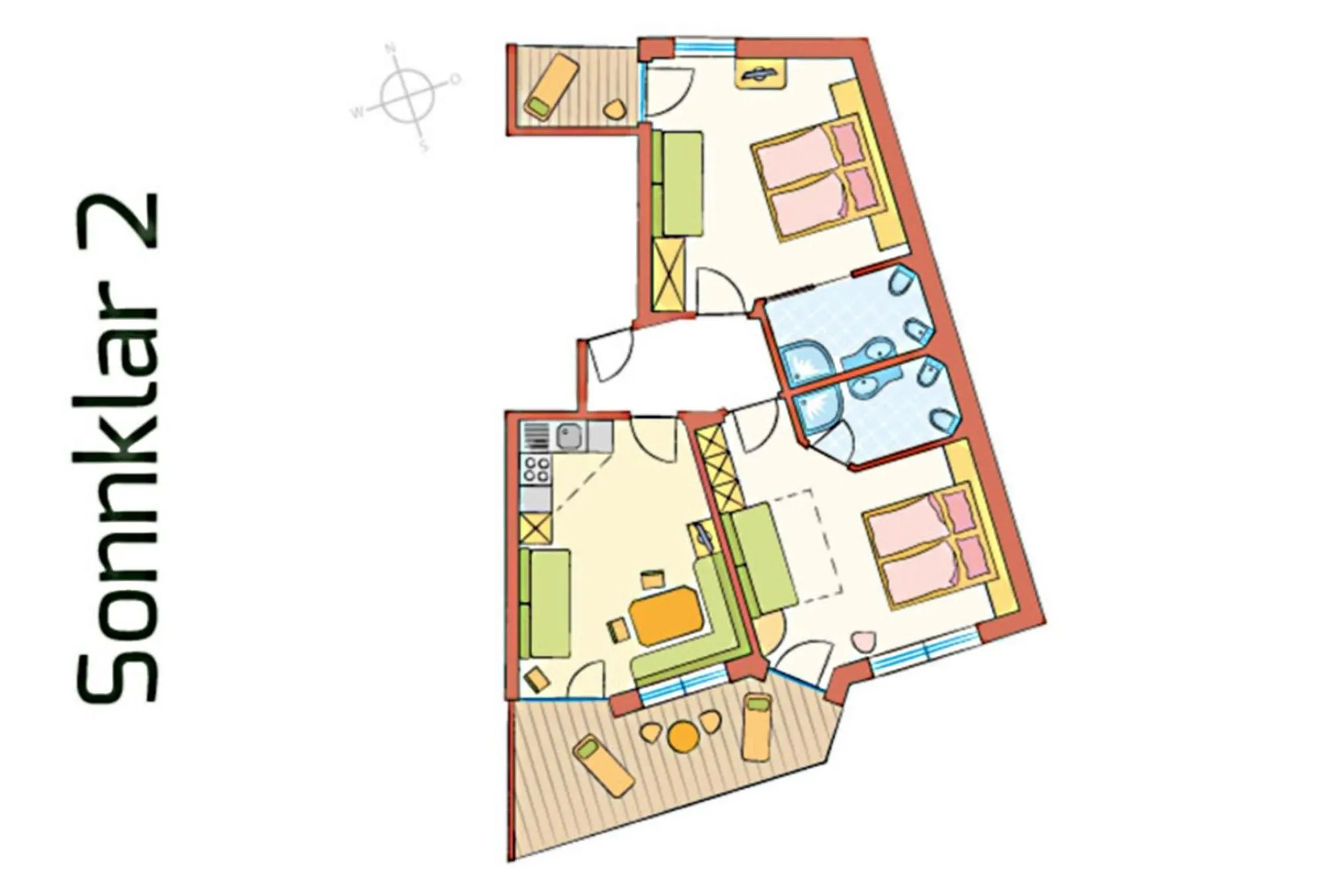 Floor plan in Appartement Hotel Erlhof Deluxe