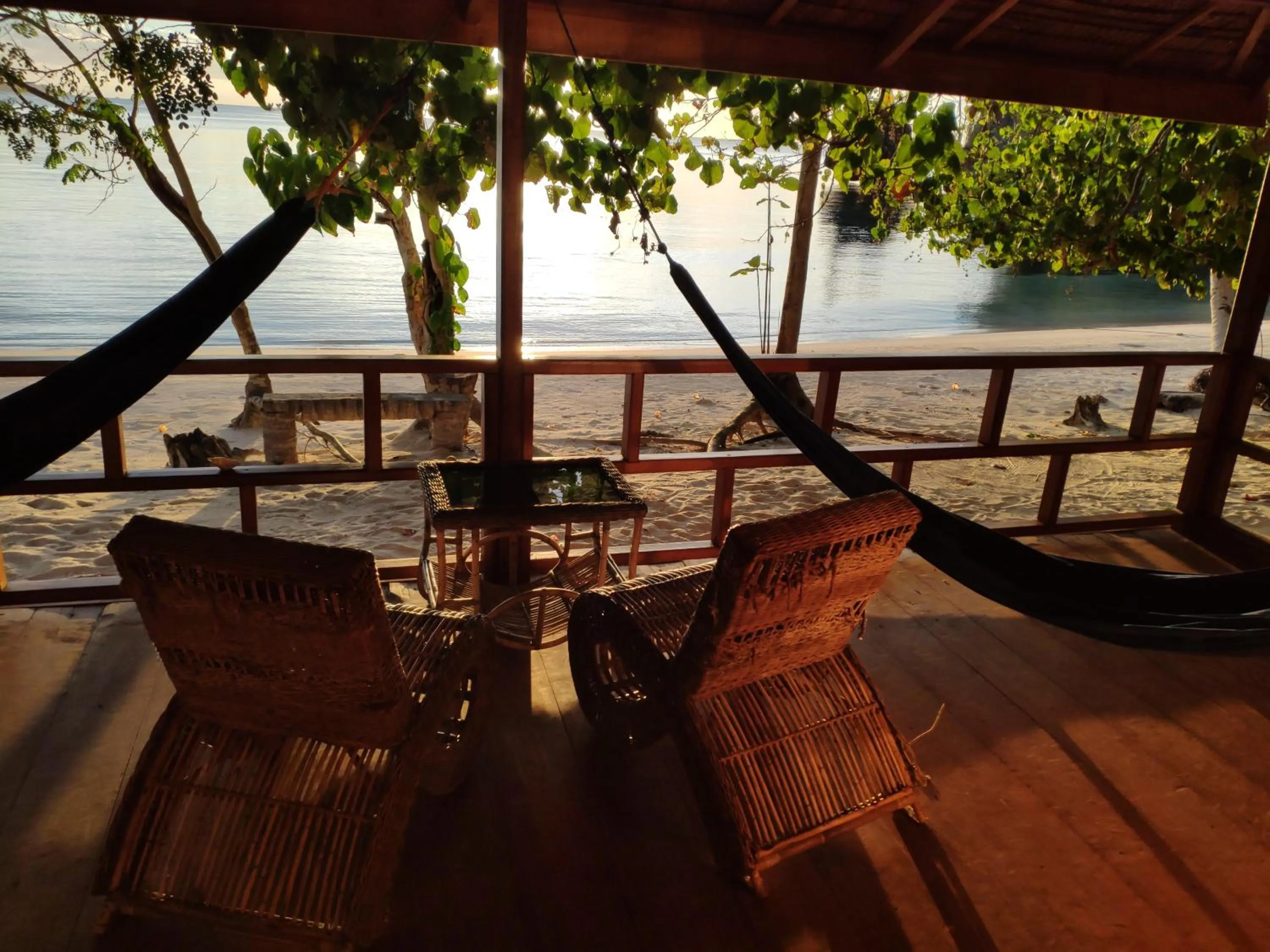 Patio in Harmony Bay Resort and Dive Center