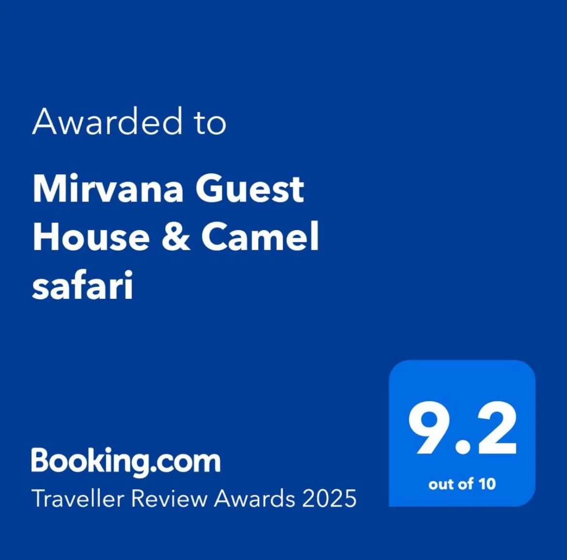 Mirvana Guest House & Camel safari