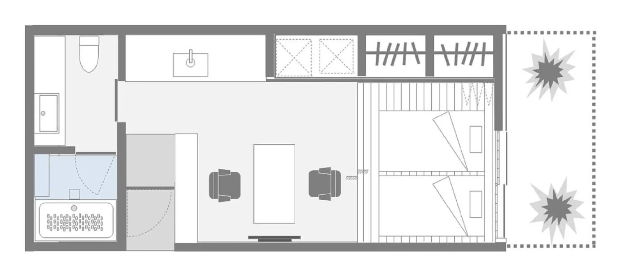 Floor plan in Gunjo no Tsuki