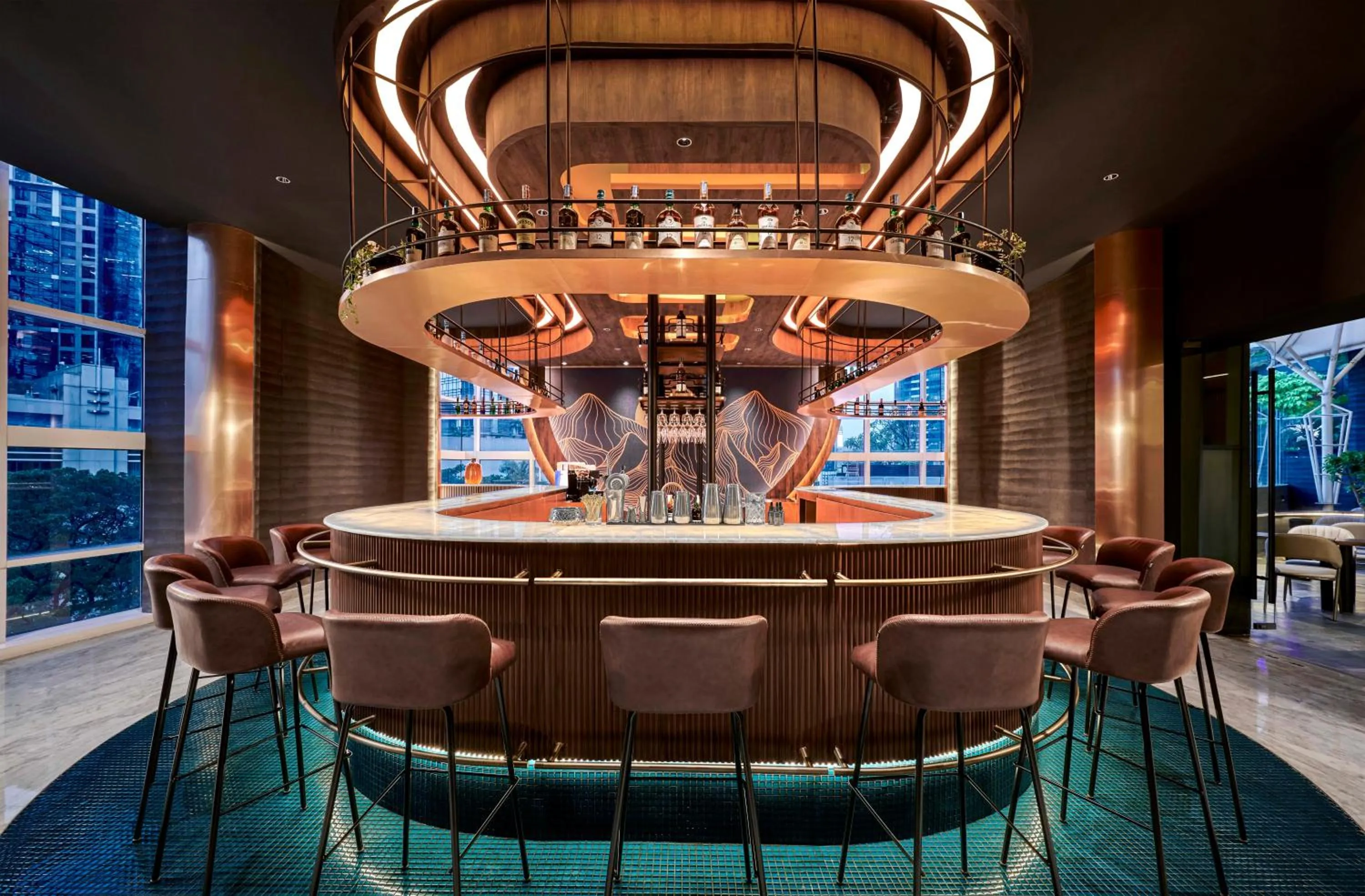 Lounge or bar in Oakwood Premier Cozmo Jakarta