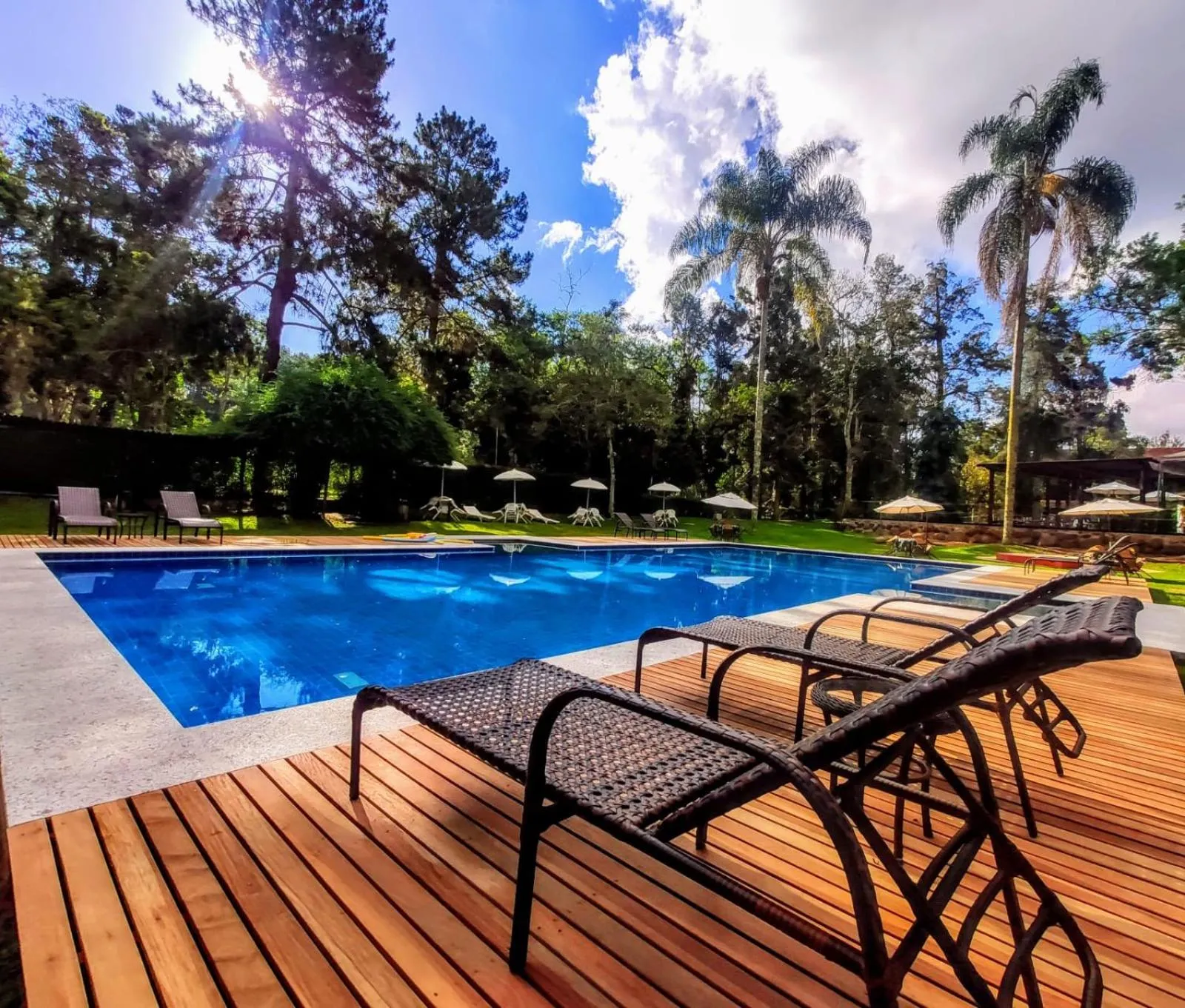 Swimming pool in Hotel Fazenda São Moritz
