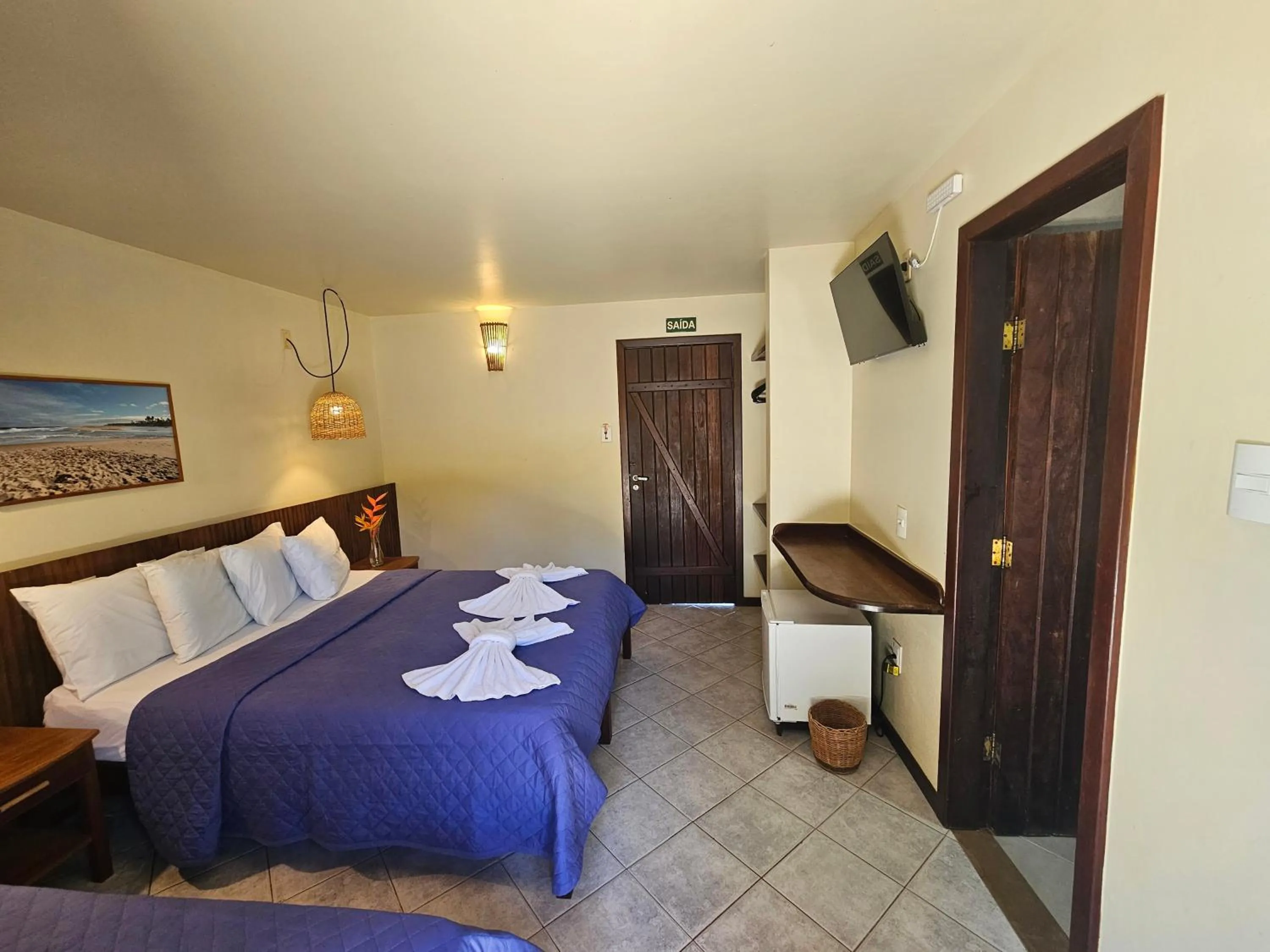 Bed in Hotel Pousada Imbassai