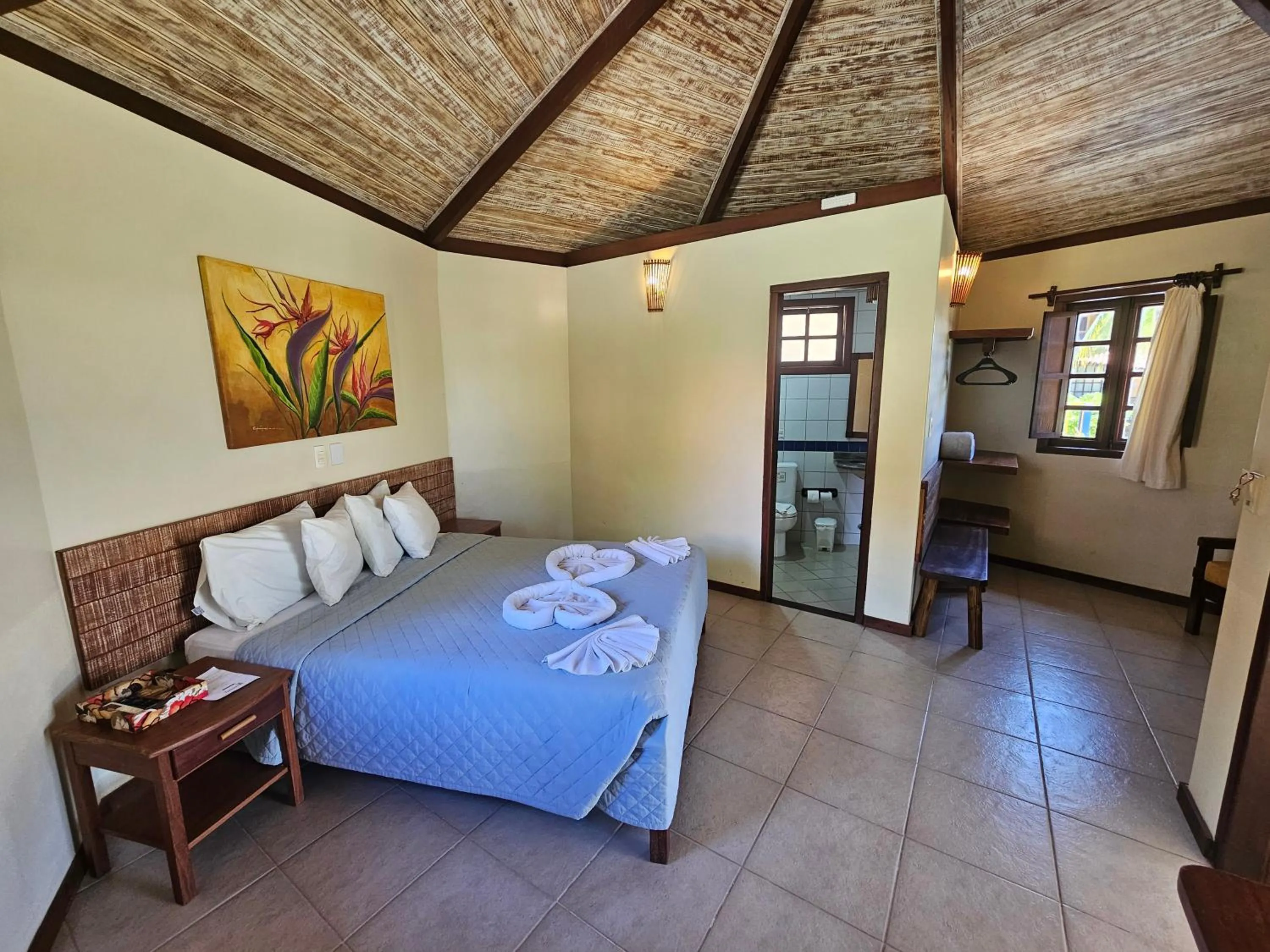 Bed in Hotel Pousada Imbassai