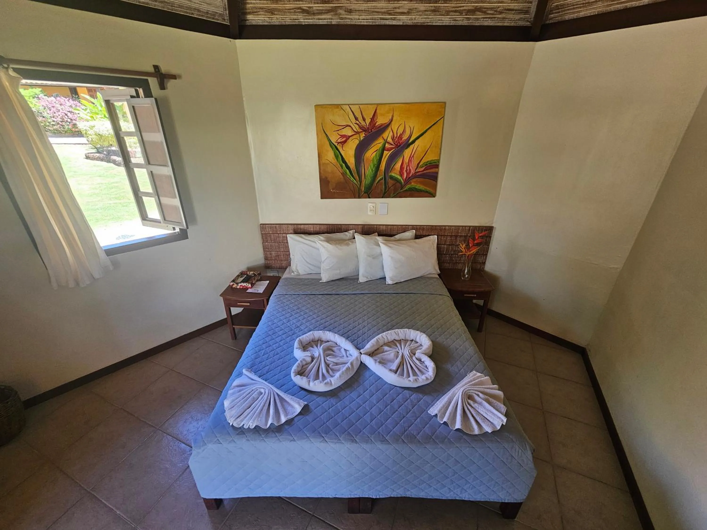 Bed in Hotel Pousada Imbassai