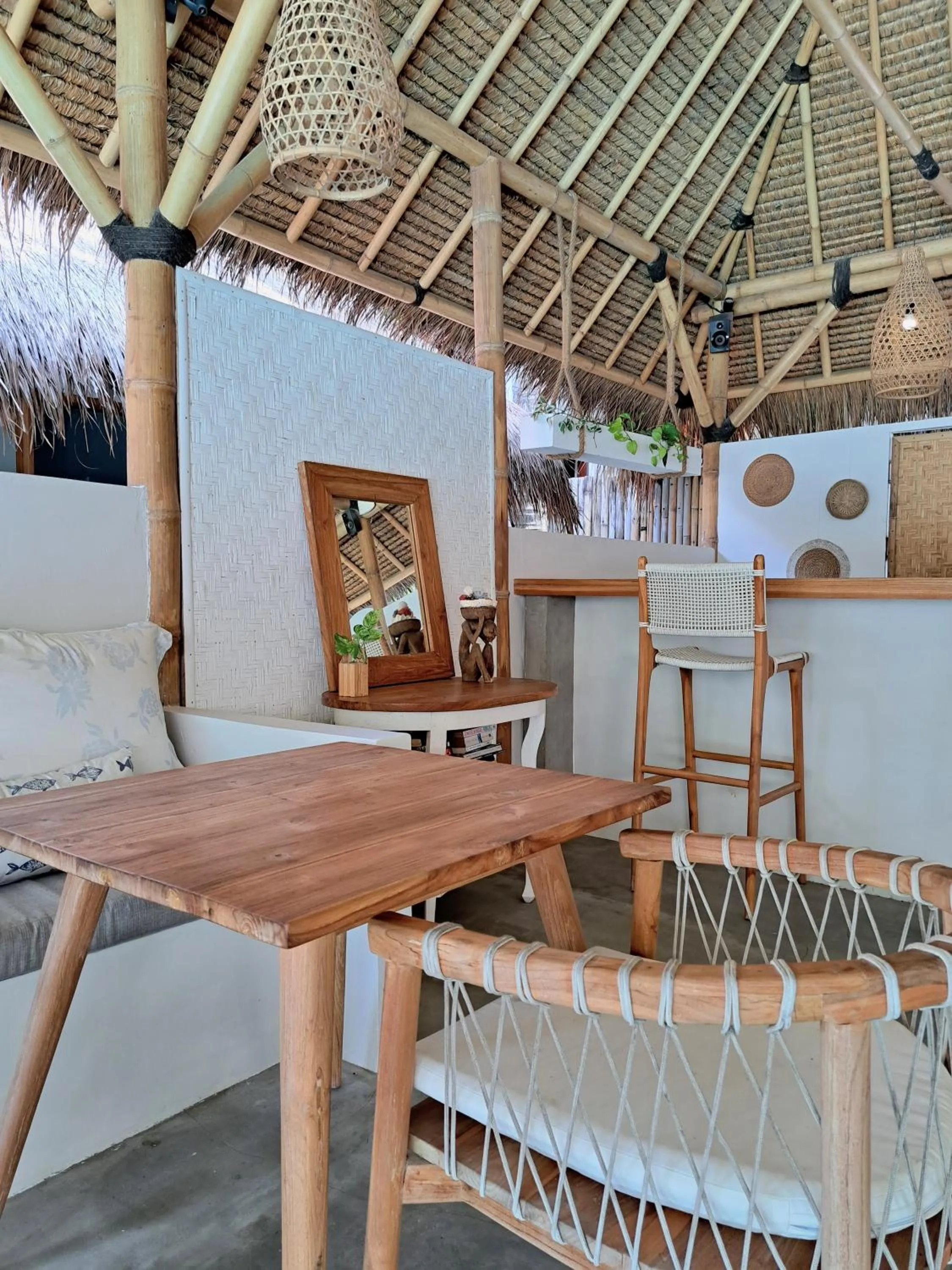 Seating area in Eden Eco Resort