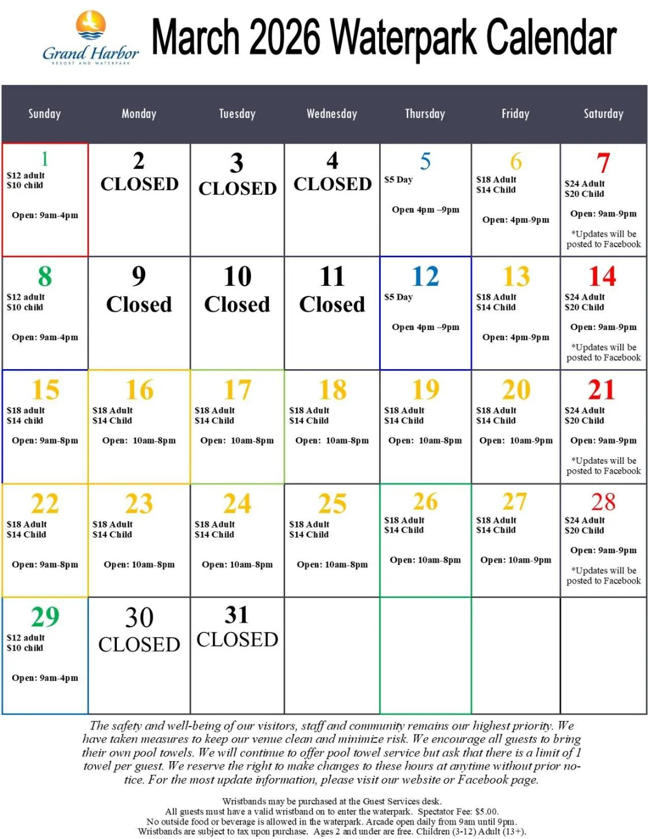 Swimming pool in Grand Harbor Resort and Waterpark