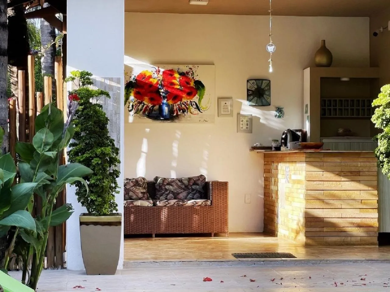 Lobby or reception in Pousada CasAlice