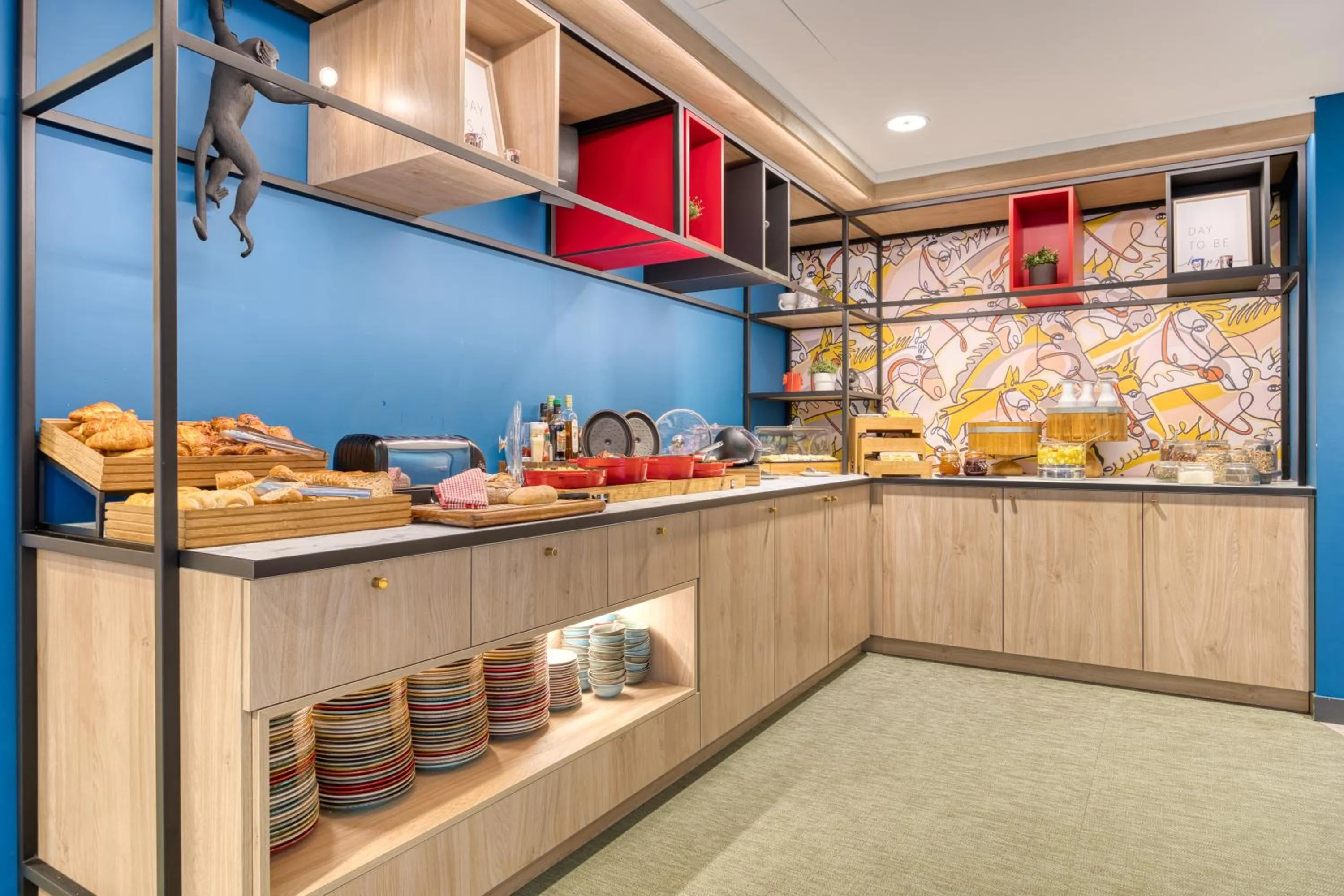 Buffet breakfast in B&B HOTEL Brussels Centre Louise