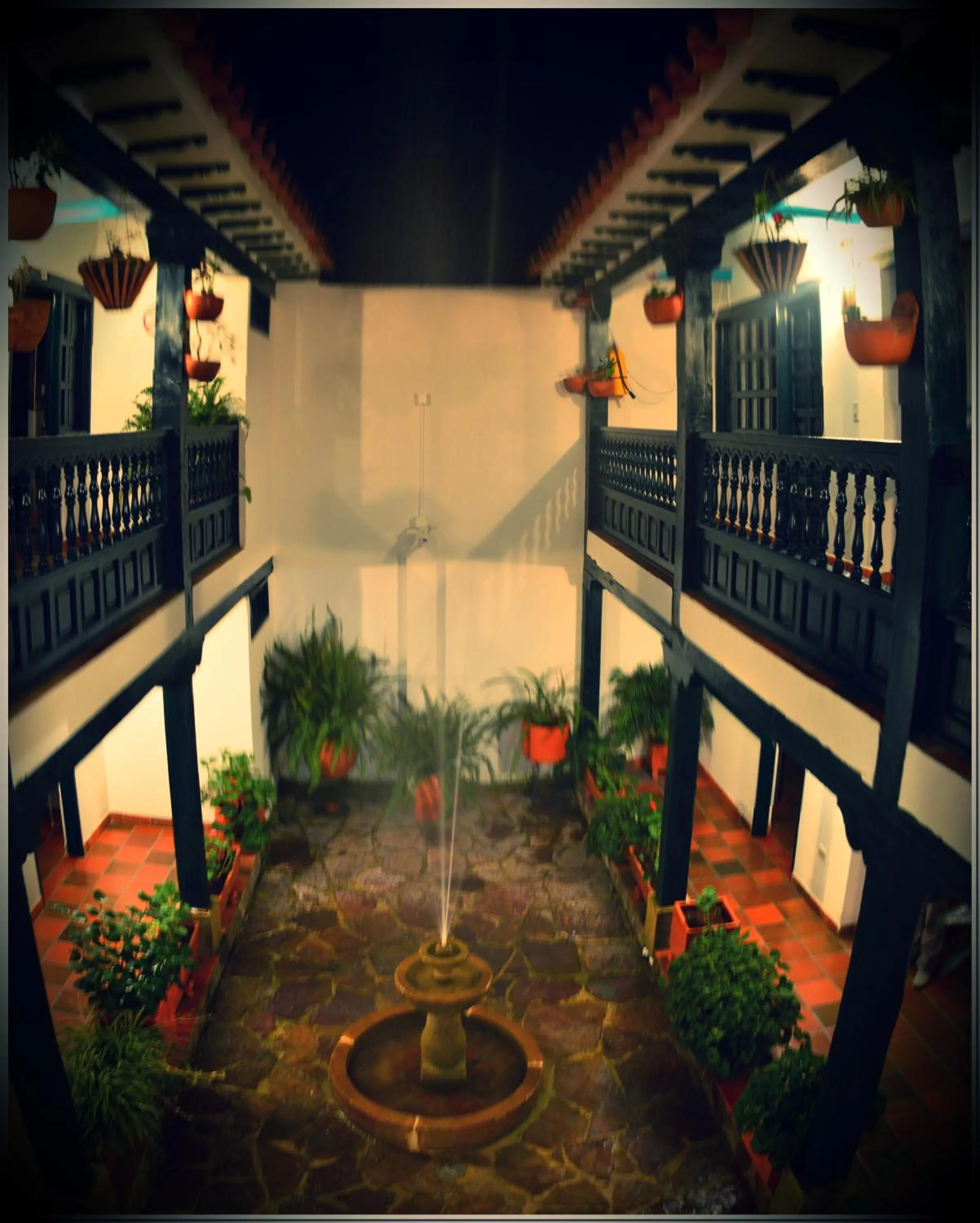 Patio in Hotel Antonio Nariño