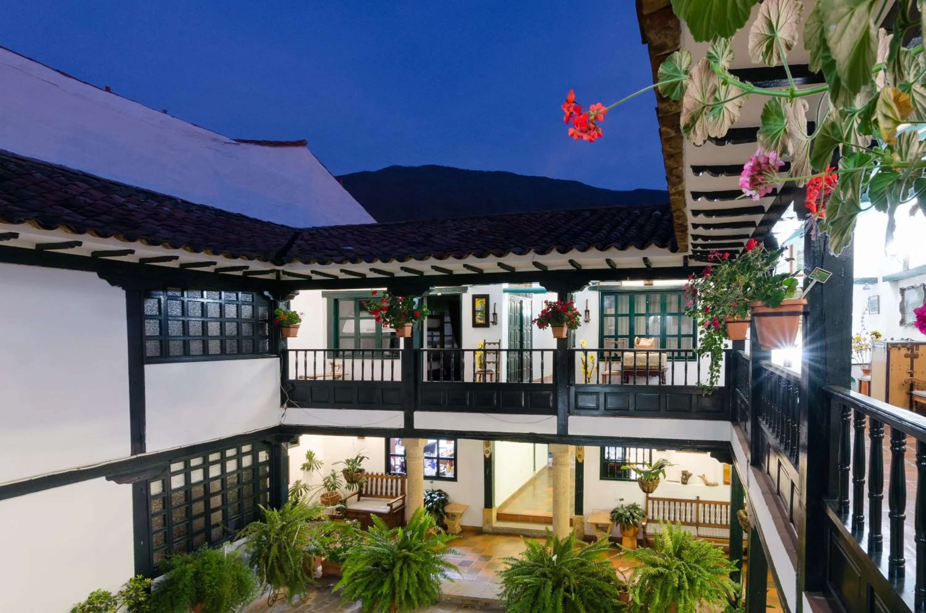 Garden view in Hotel Antonio Nariño