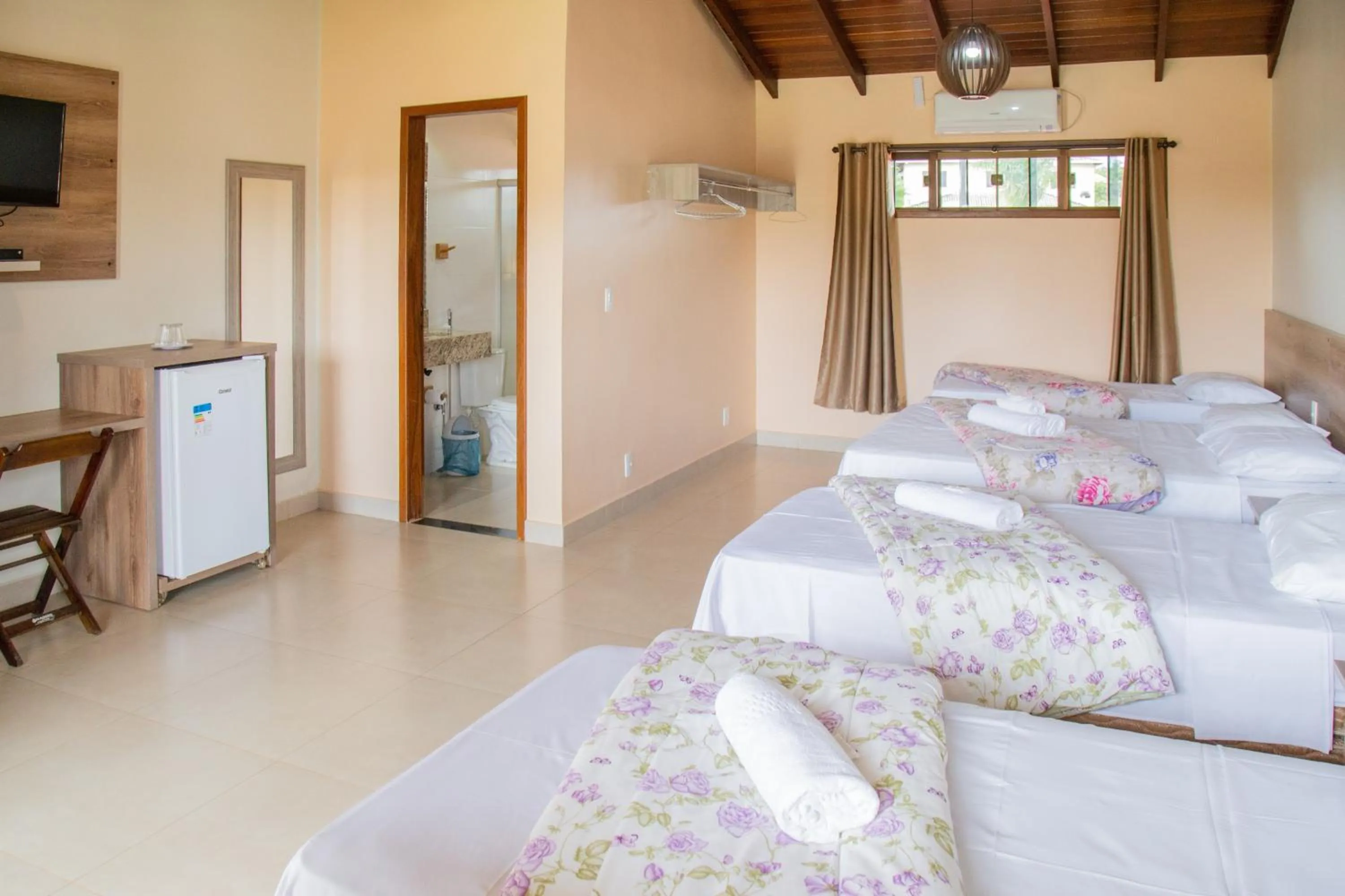 Bed in Pousada dos Guias