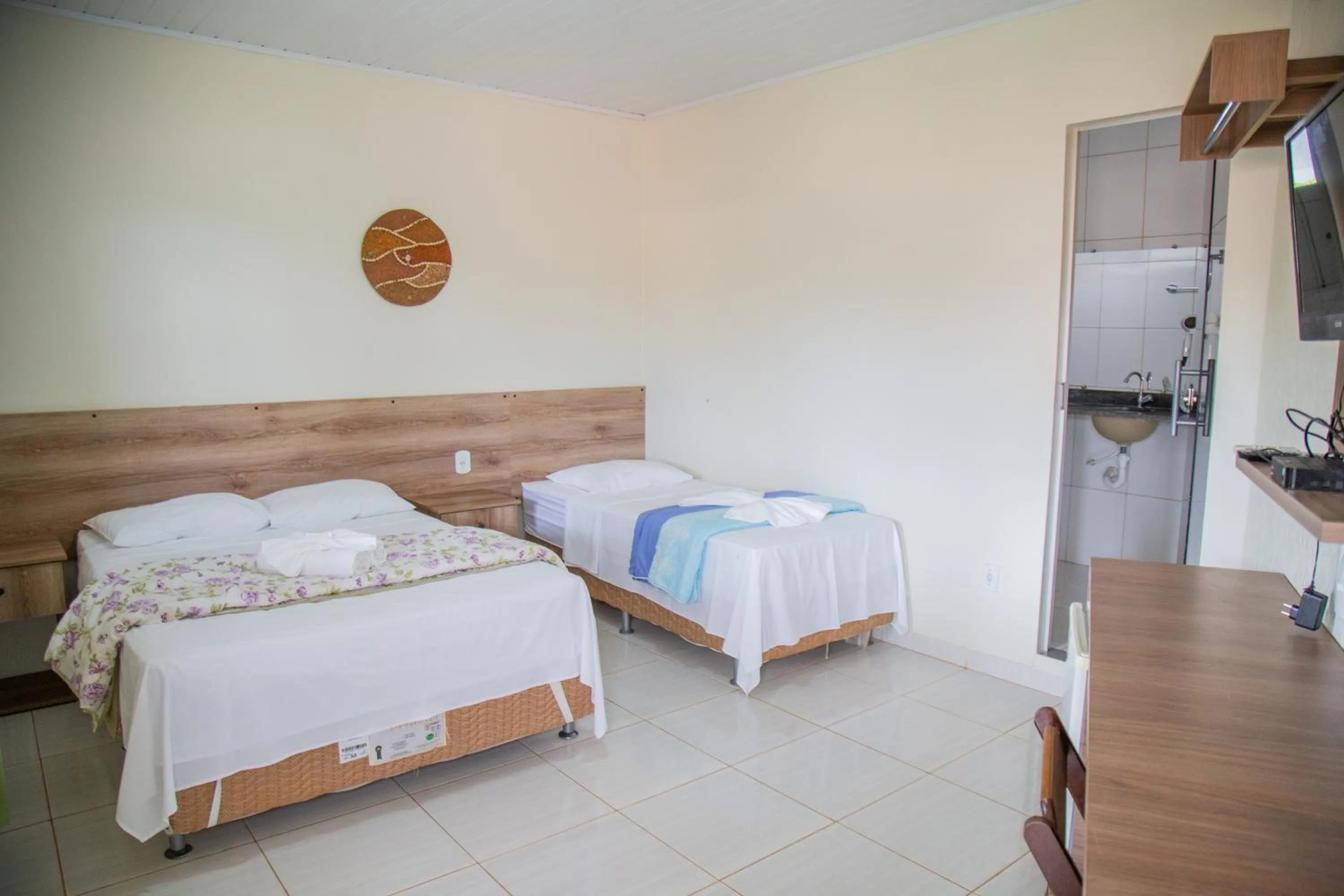 Bed in Pousada dos Guias