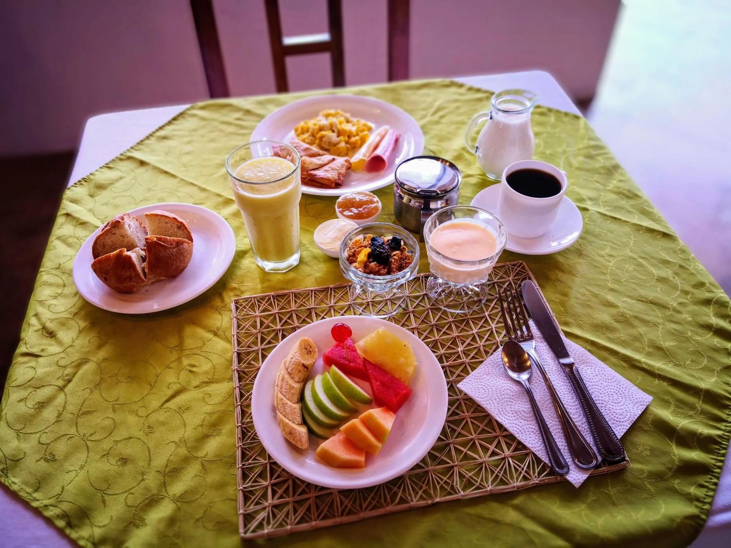 Breakfast in Arena Blanca Eco Hotel