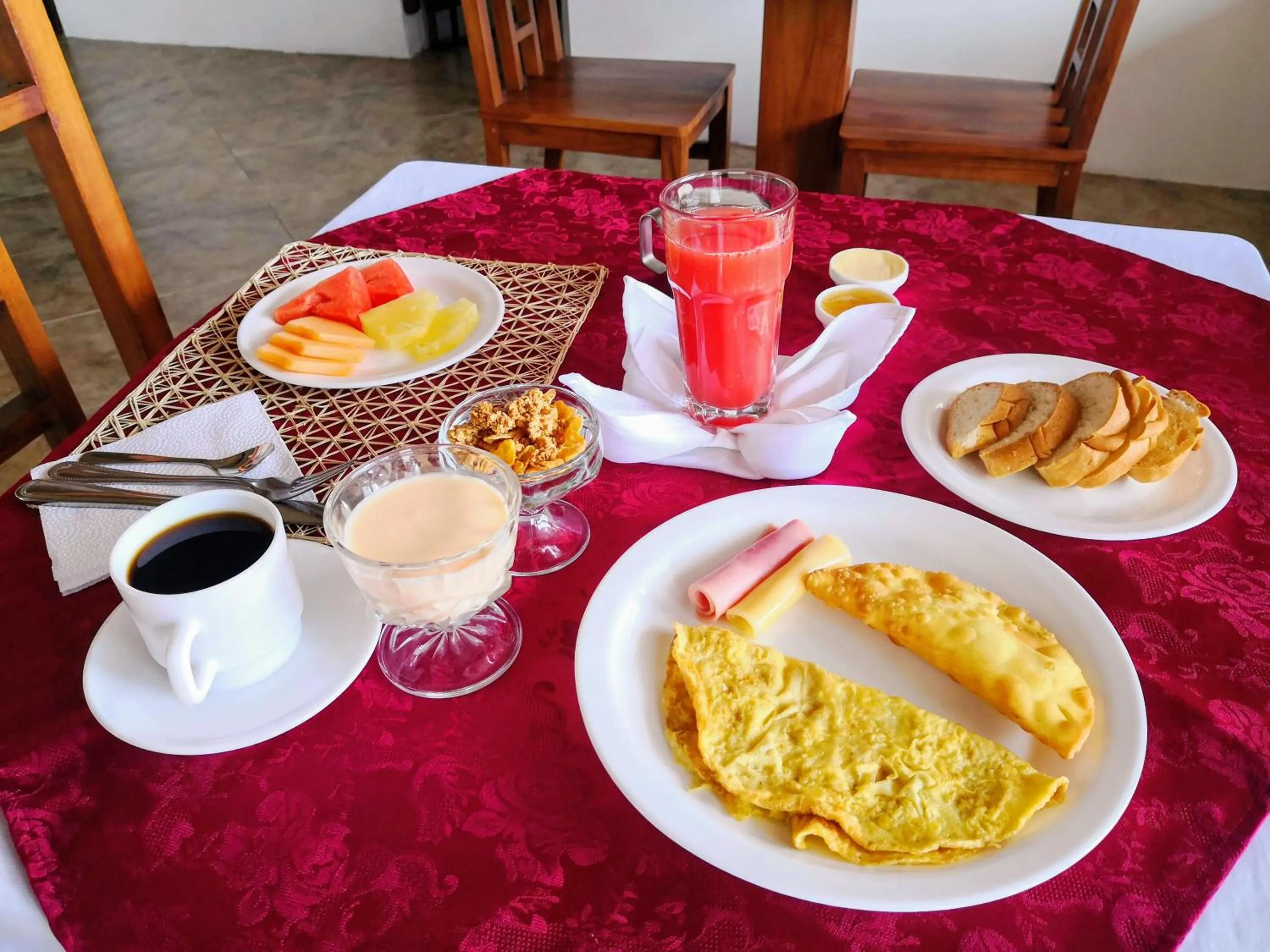 Breakfast in Arena Blanca Eco Hotel