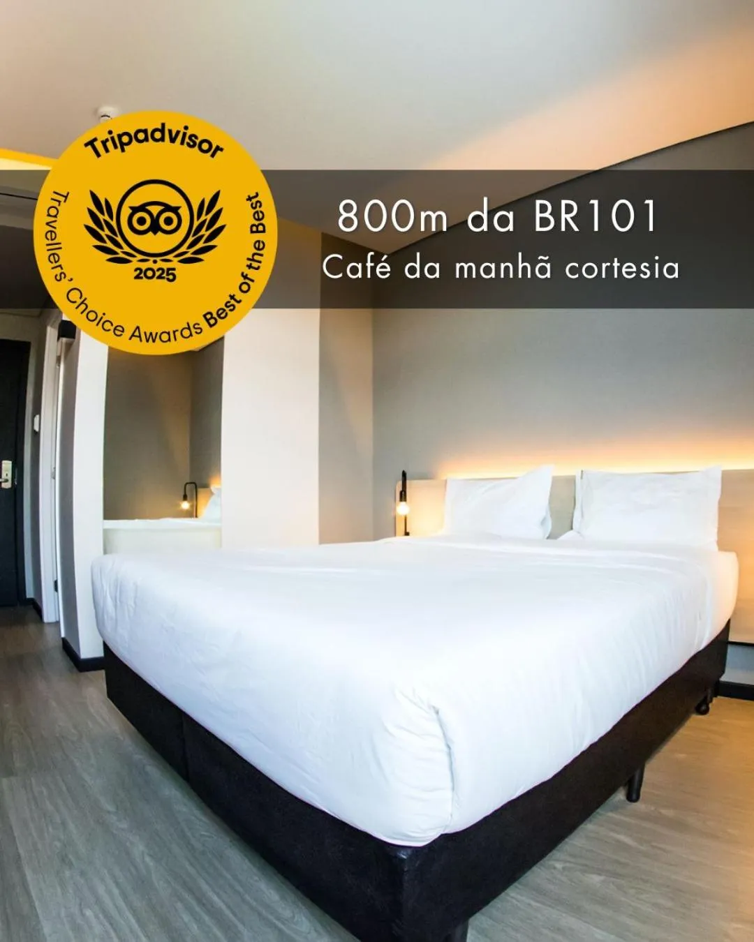 Bed in Naalt Hotel Joinville
