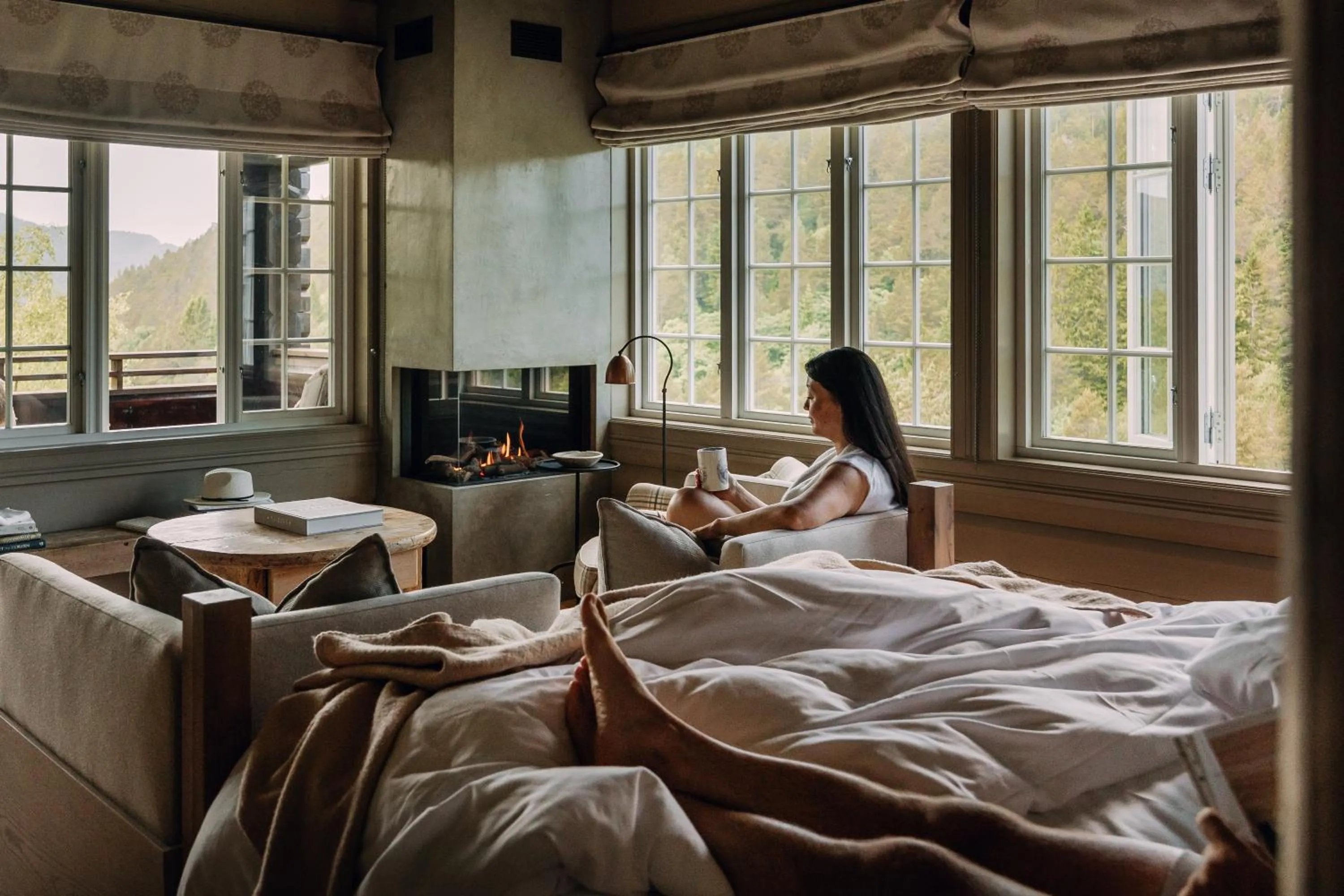 Bed in Storfjord Hotel