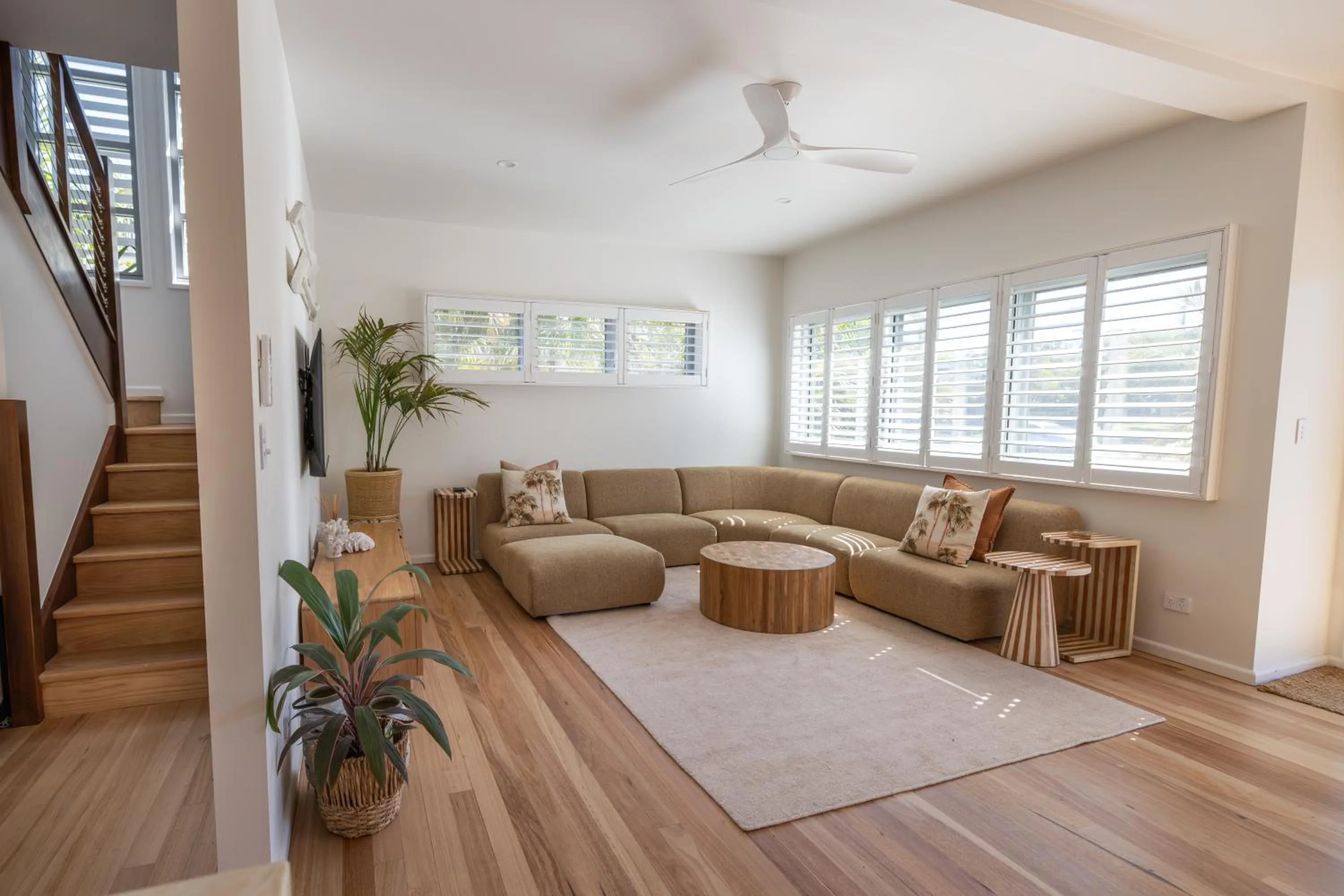 Living room in Aloha Byron Bay
