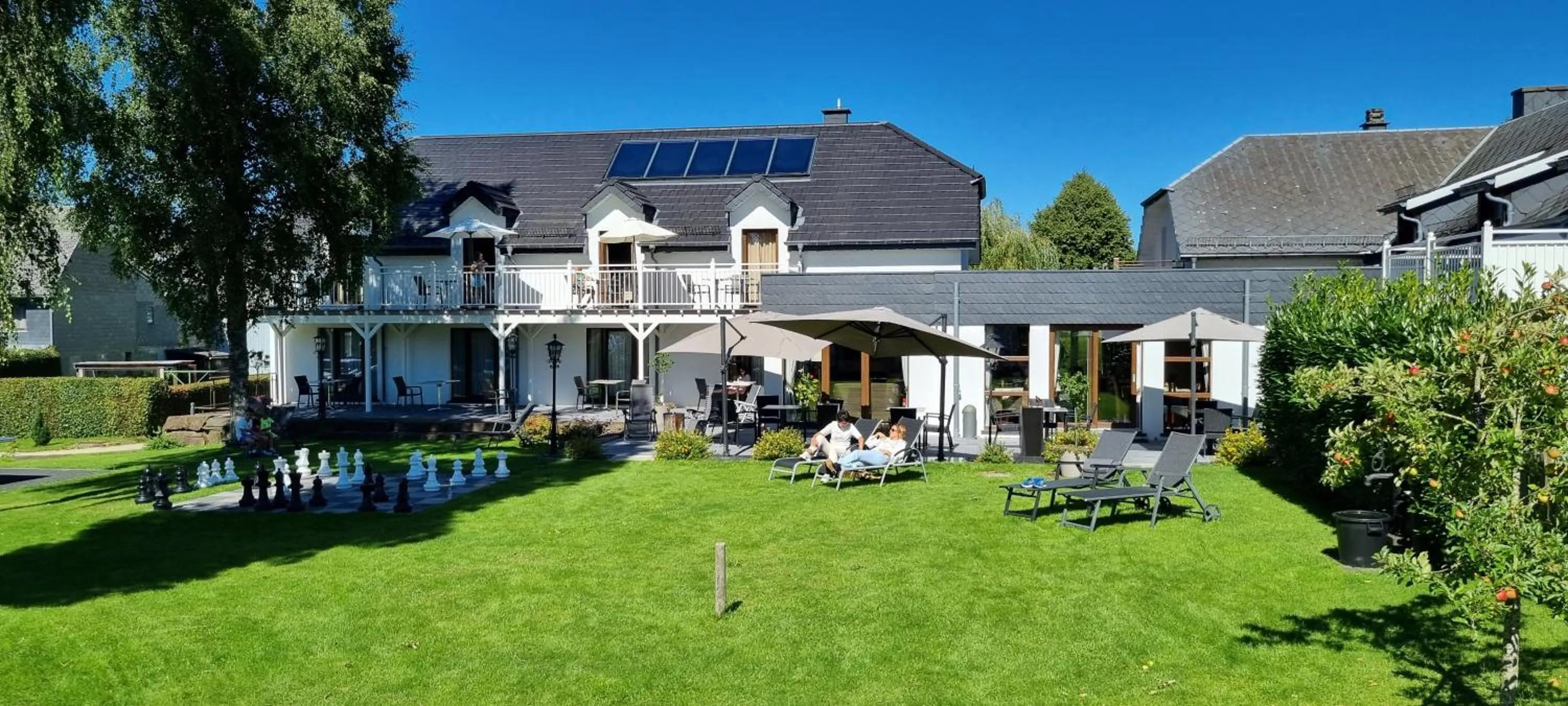 Garden view in Hotel Eifelland